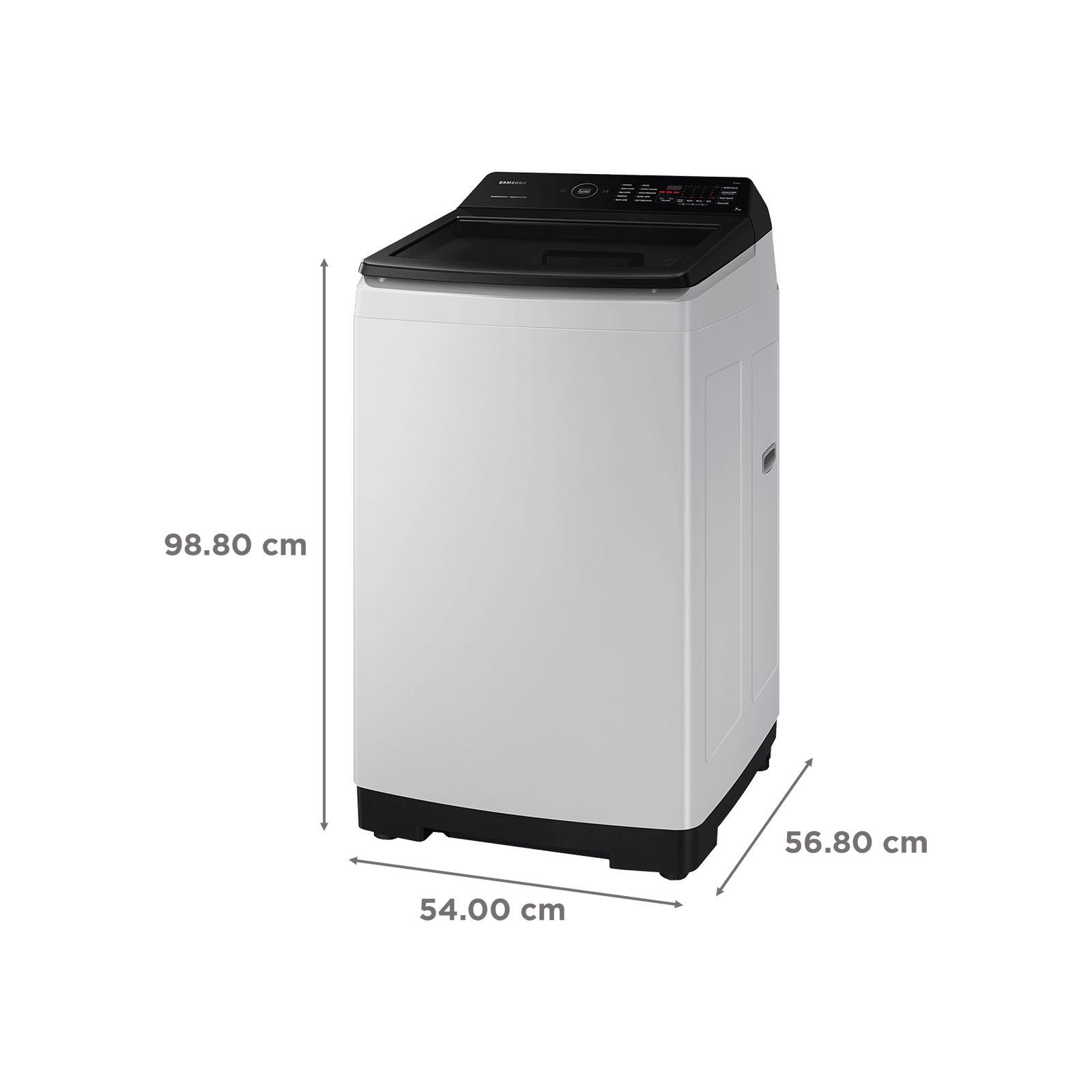 SAMSUNG 7 Kg 5 Star Inverter Fully Automatic Top Load Washing Machine (WA70BG4545BGTL, Ecobubble Technology, Light Grey)_3