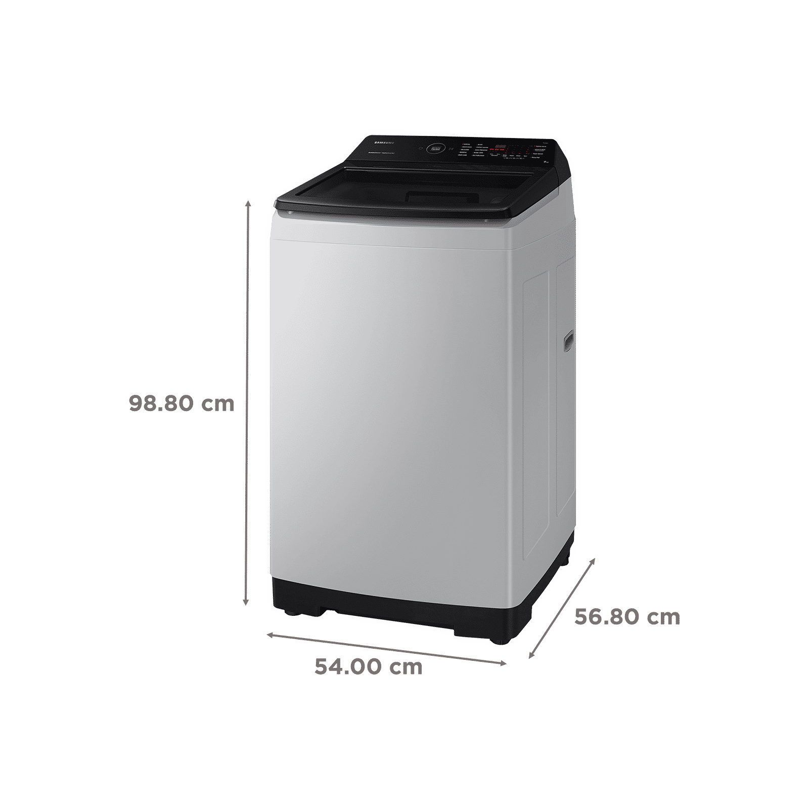 SAMSUNG 8 Kg 5 Star Inverter Fully Automatic Top Load Washing Machine (WA80BG4545BYTL, Ecobubble Technology, Lavender Grey)_3