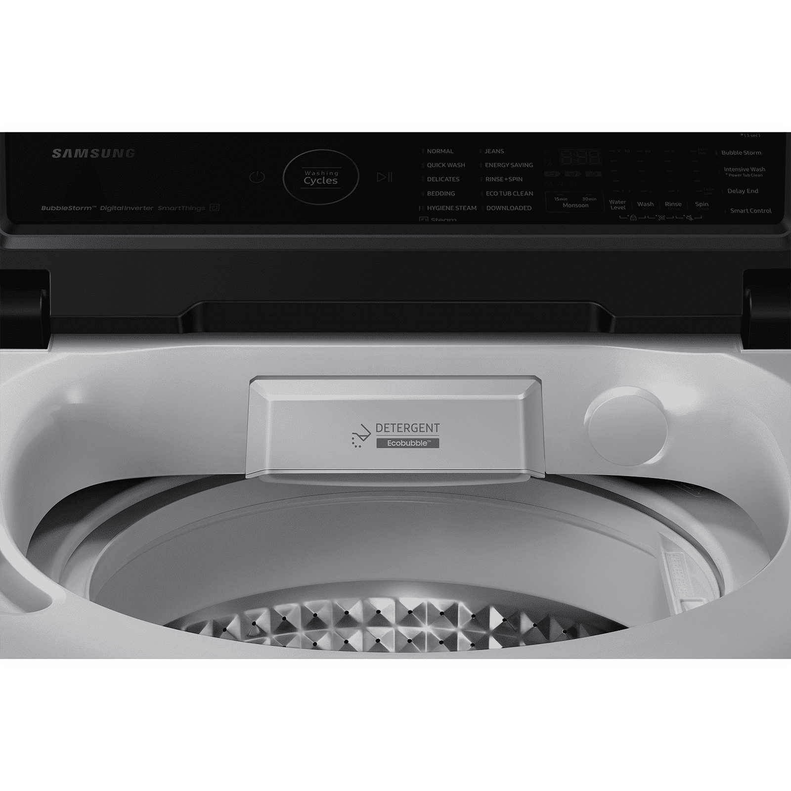 SAMSUNG 7 Kg 5 Star Wi-Fi Inverter Fully Automatic Top Load Washing Machine (WA70BG4582BYTL, Ecobubble Technology, Lavender Grey)_9