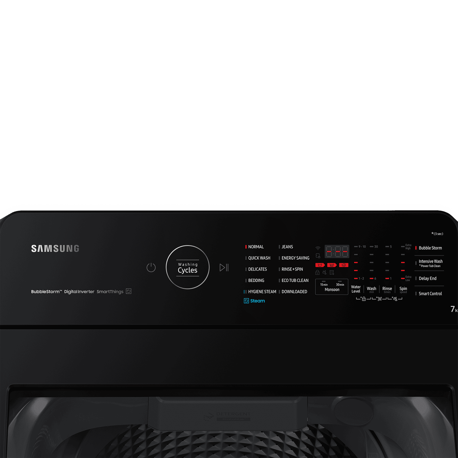 SAMSUNG 7 Kg 5 Star Wi-Fi Inverter Fully Automatic Top Load Washing Machine (WA70BG4582BYTL, Ecobubble Technology, Lavender Grey)_4