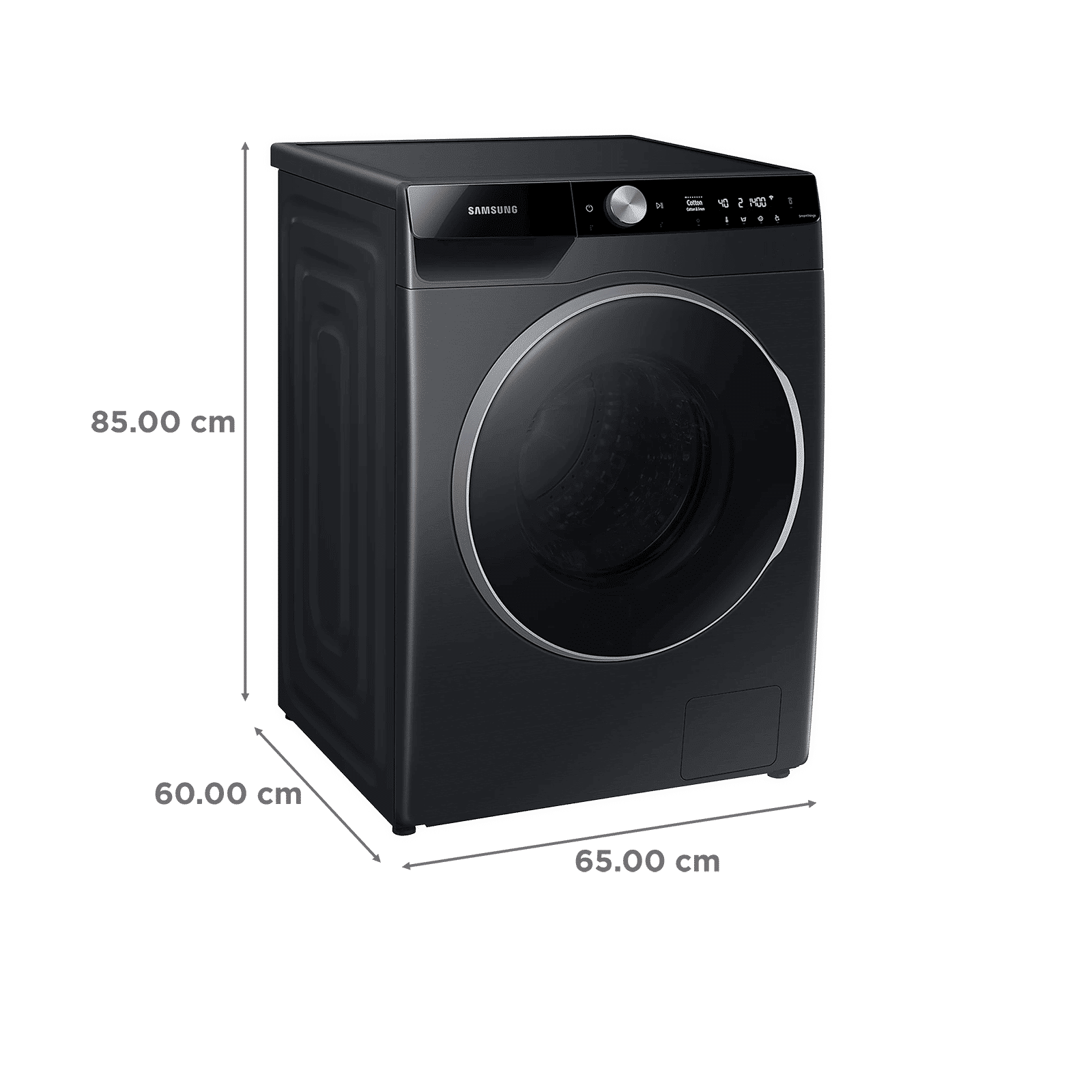 SAMSUNG 12/8 kg Inverter Fully Automatic Front Load Washer Dryer (WD12TP44DSB/TL, Wi-Fi Enabled, Black Caviar)_3