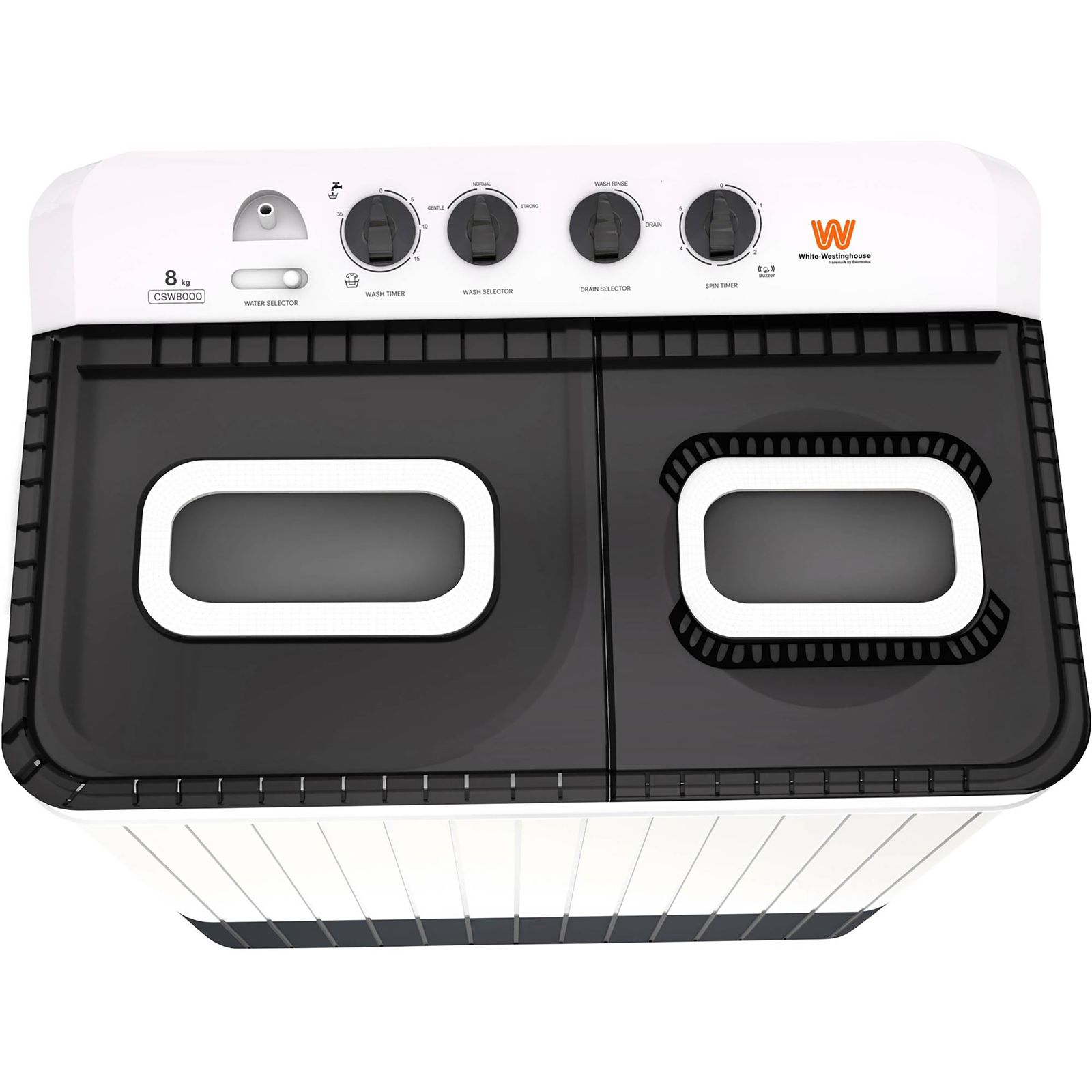 White Westinghouse 8 kg 5 Star Semi Automatic Washing Machine with 5 Wing Pulsator (CSW8000, White and Grey)_17