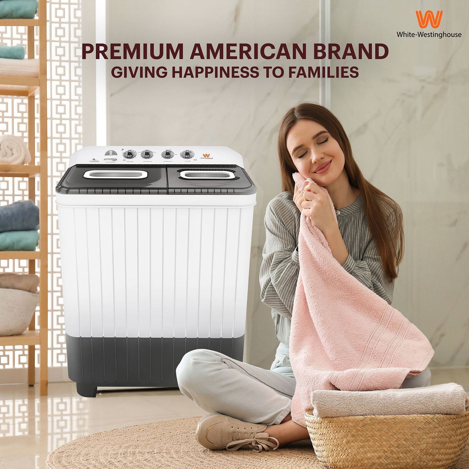 White Westinghouse 9 kg 5 Star Semi Automatic Washing Machine with 5 Wing Pulsator (CSW9000, Grey)_17