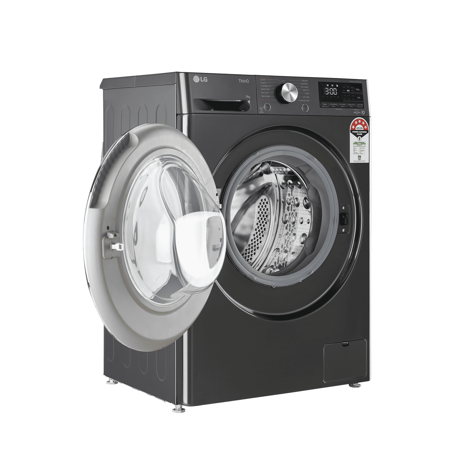LG 9 Kg 5 Star Inverter Fully Automatic Front Load Washing Machine (FHP1209Z9B.ABLQEIL, In-built Heater, Steam Plus, Black)_11