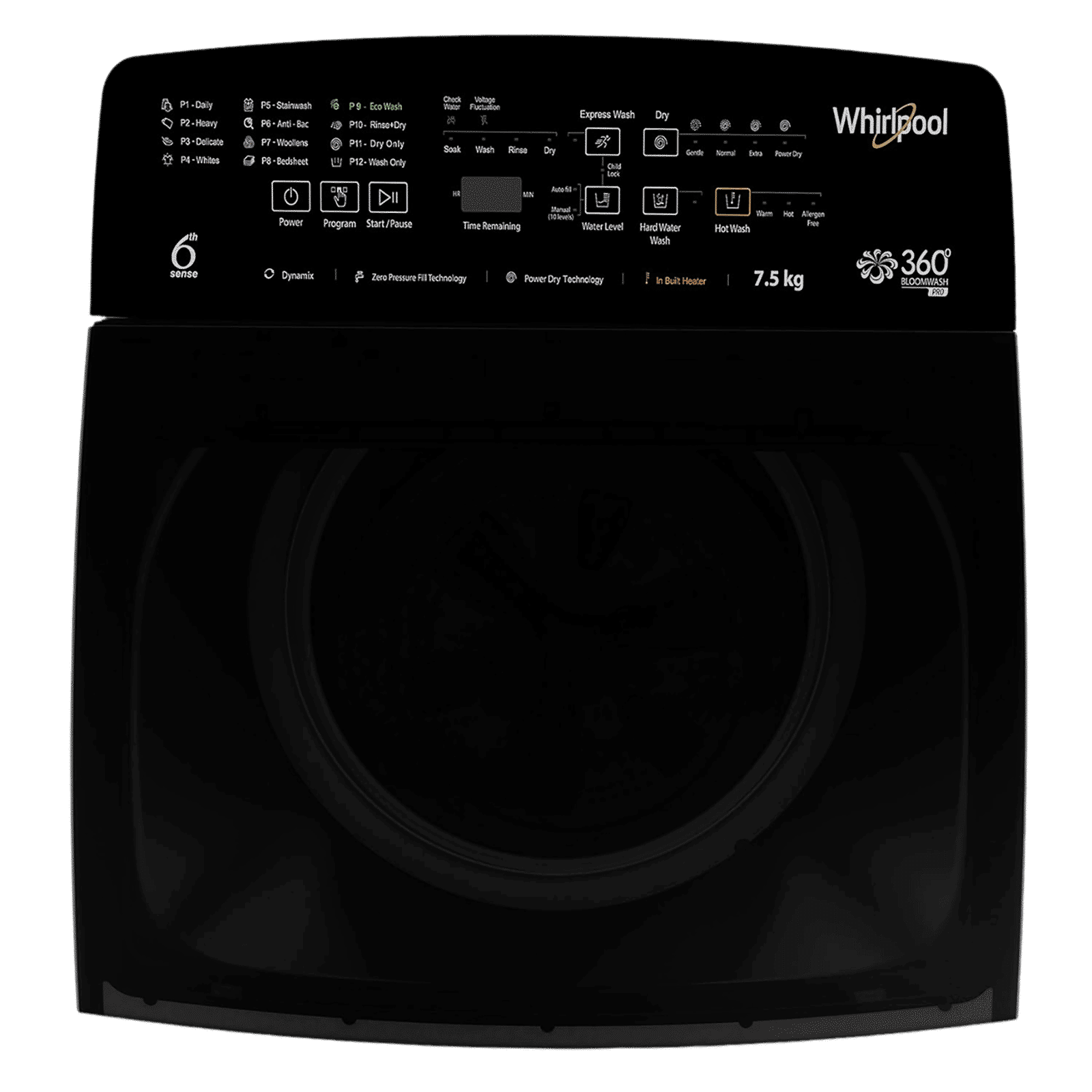 Whirlpool 10 kg Fully Automatic Top Load Washing Machine (BW Pro, 31593, 6th Sense Technology, Graphite)_4