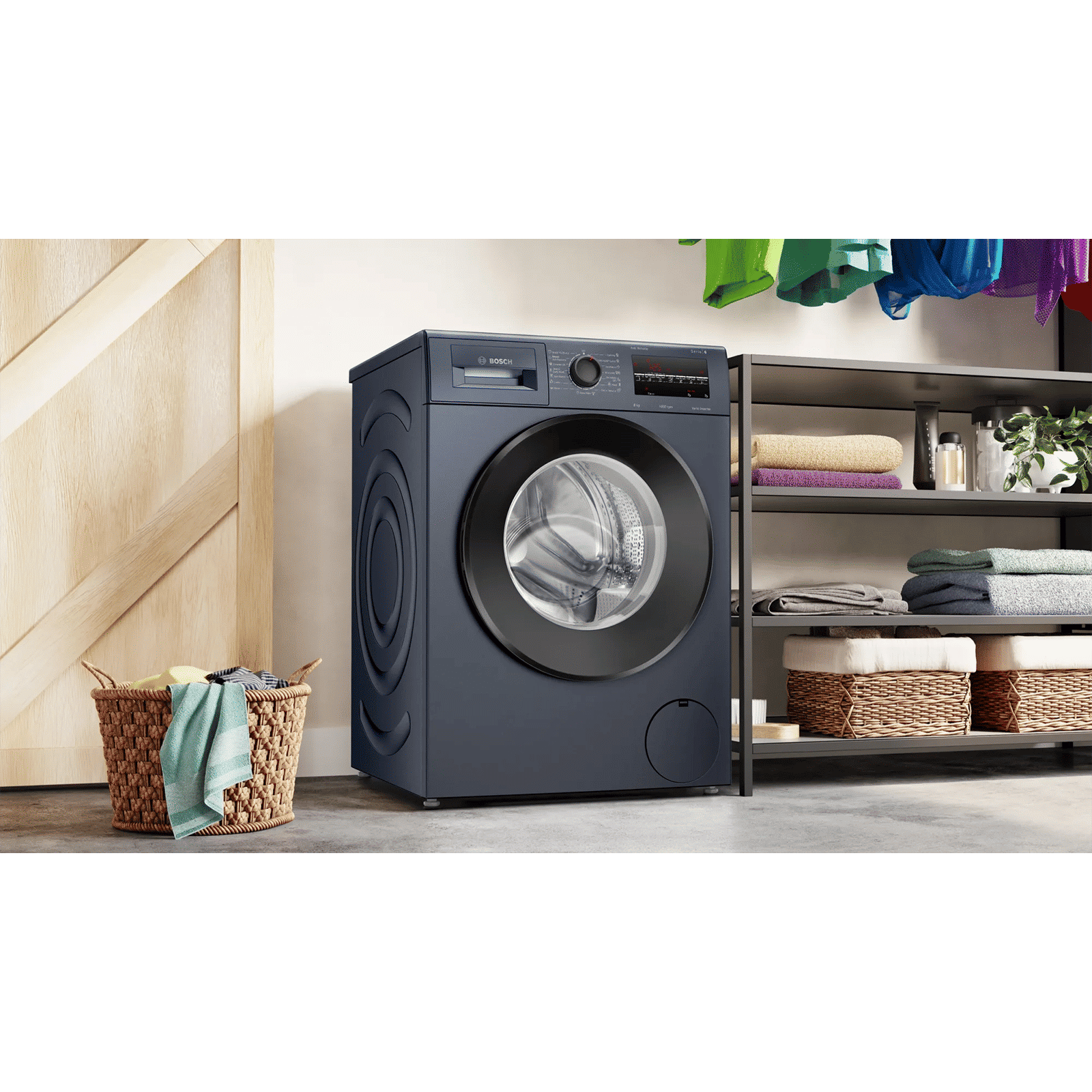 BOSCH 8 Kg 5 Star Inverter Fully Automatic Front Load Washing Machine (WAJ2846TIN, LED Display, Dark Lake)_7