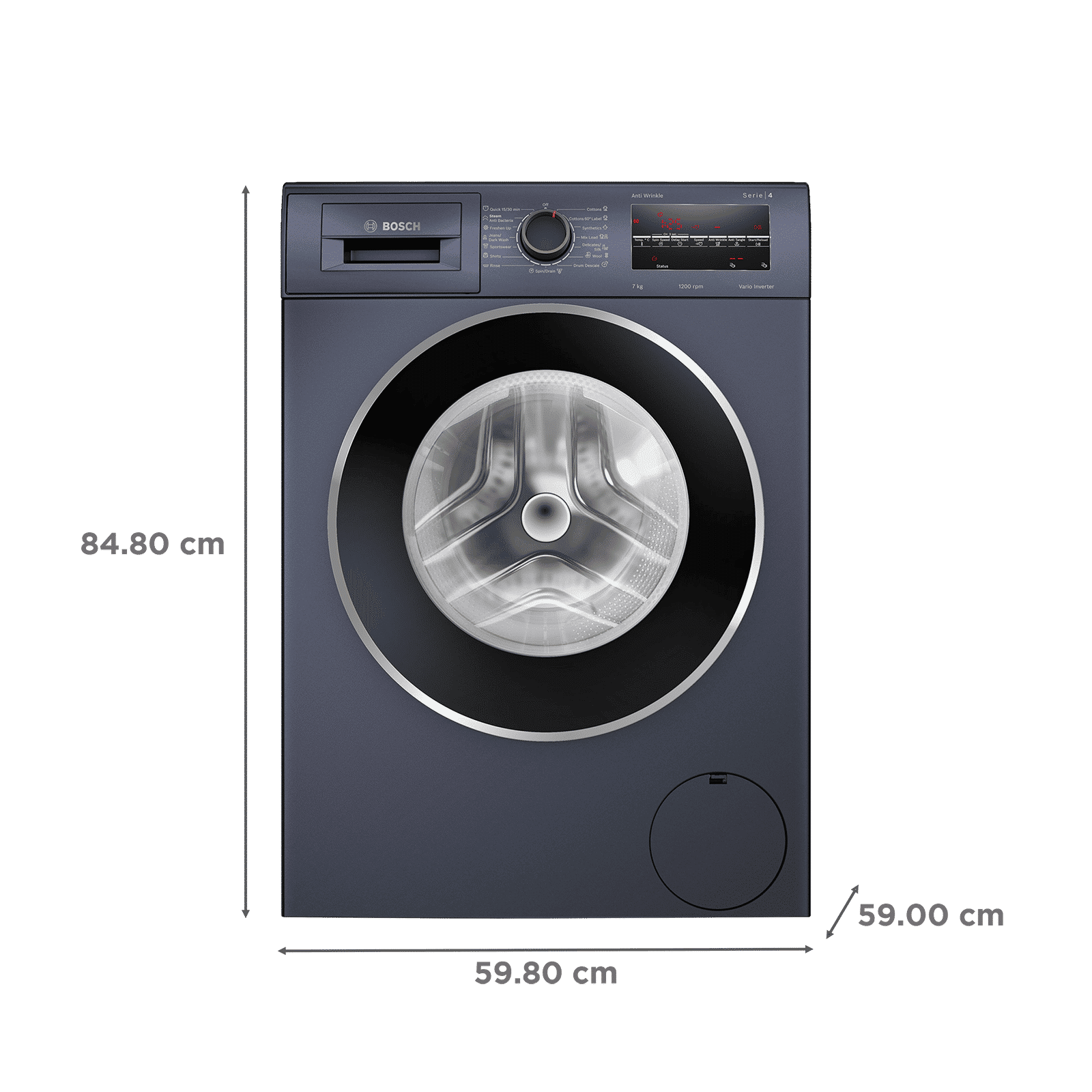 BOSCH 8 Kg 5 Star Inverter Fully Automatic Front Load Washing Machine (WAJ2846TIN, LED Display, Dark Lake)_3