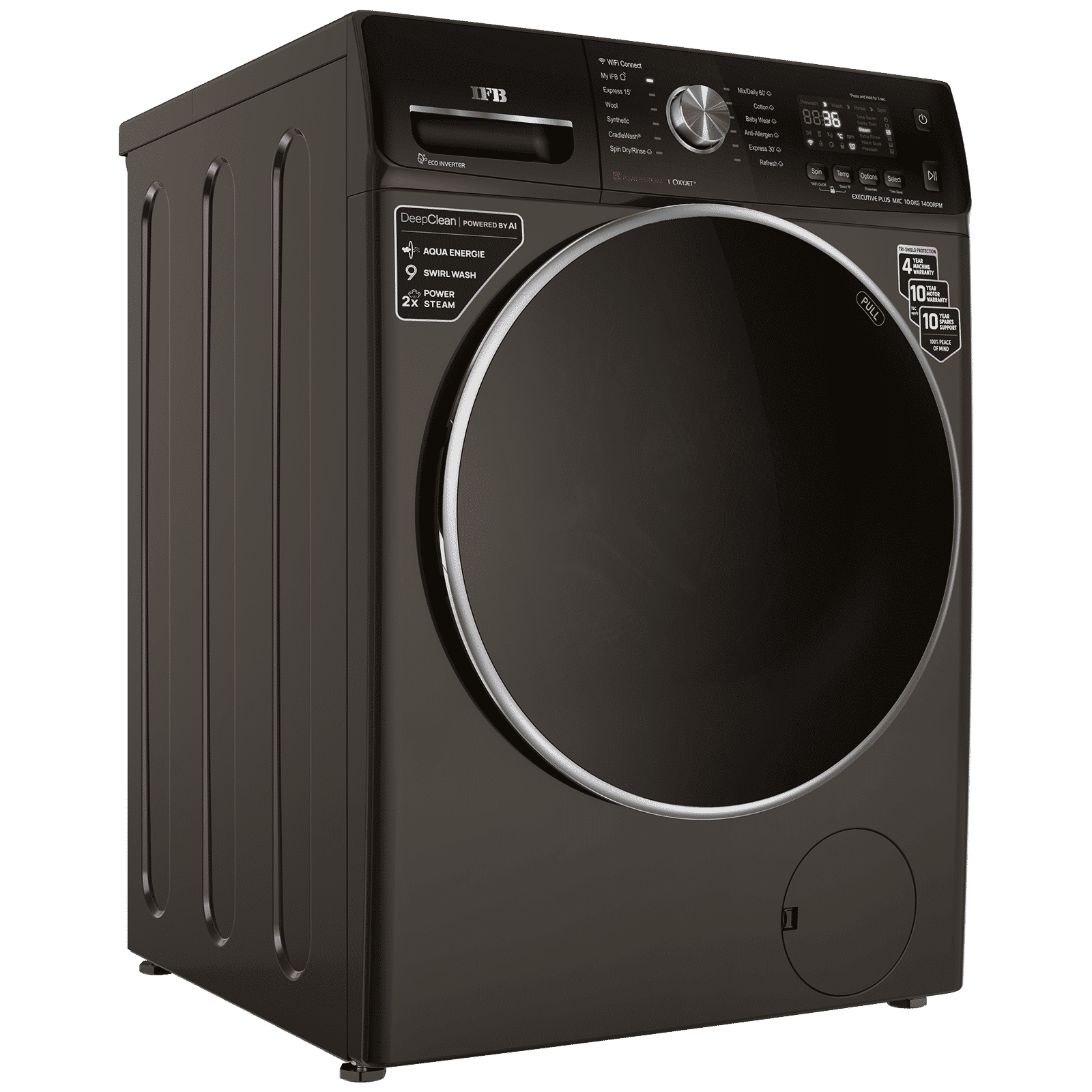 IFB 10 kg 5 Star Inverter Fully Automatic Front Load Washing Machine (Executive Plus MXC, Voice Enabled, Mocha)_4
