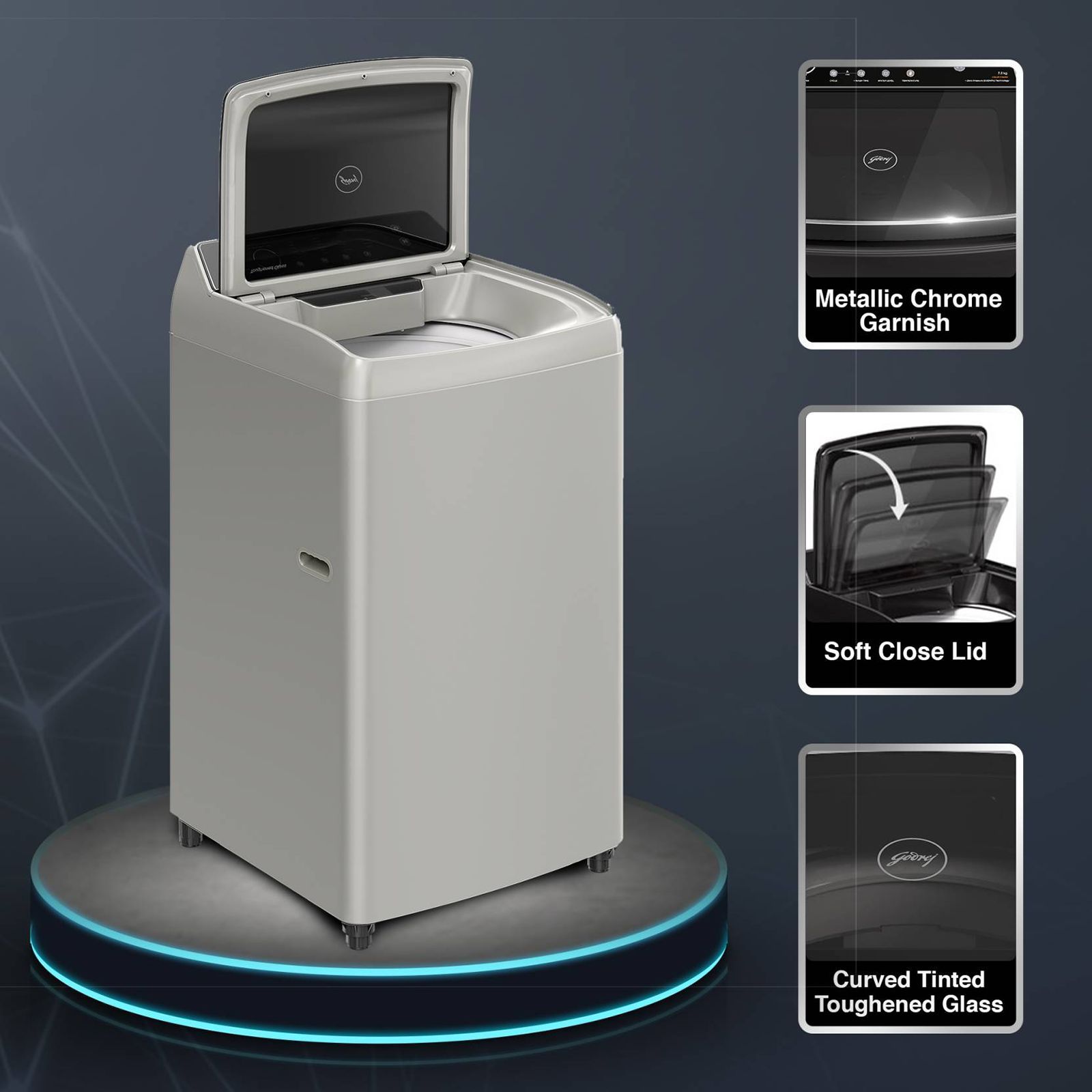 Godrej 7 kg 5 Star Fully Automatic Top Load Washing Machine (Velvet, Magic Lint Filter, Silver Glaze) Godrej 7 kg 5 Star Fully Automatic Top Load Washing Machine (Velvet, Magic Lint Filter, Silver Glaze)_12