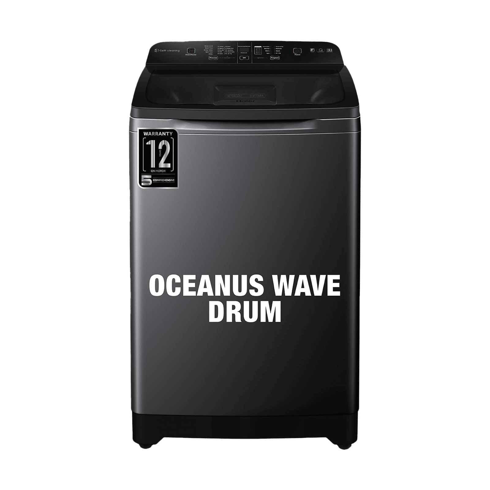 Haier 9 kg 5 Star Fully Automatic Top Load Washing Machine (HSW90-678ES8, Air Dry, Dark Jade Silver)_1