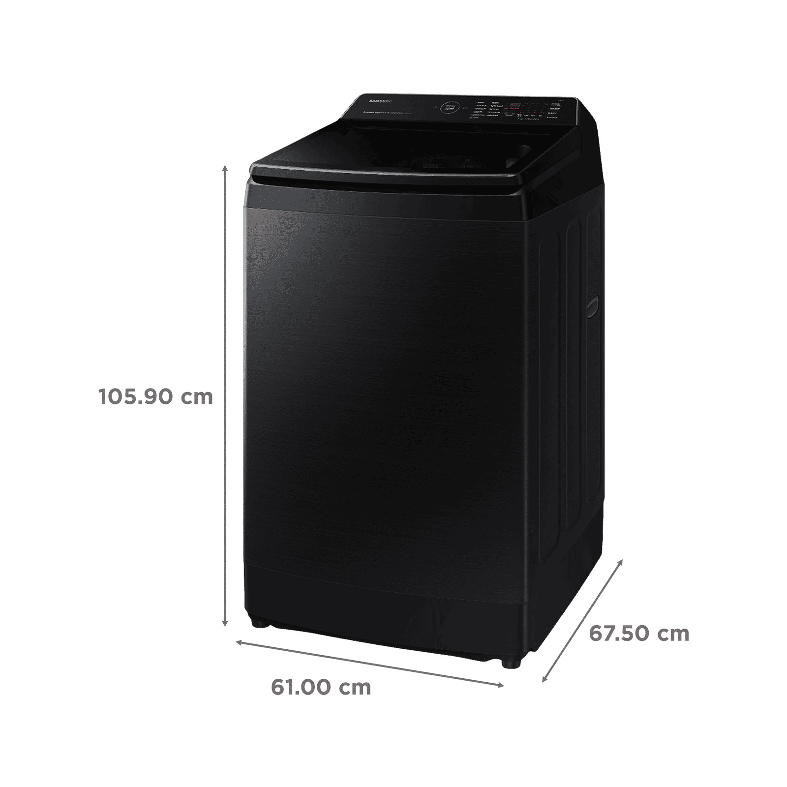 SAMSUNG 11 kg 5 Star Inverter Fully Automatic Top Load Washing Machine (WA11CG5886BVTL, Diamond Drum, Black Caviar)_3