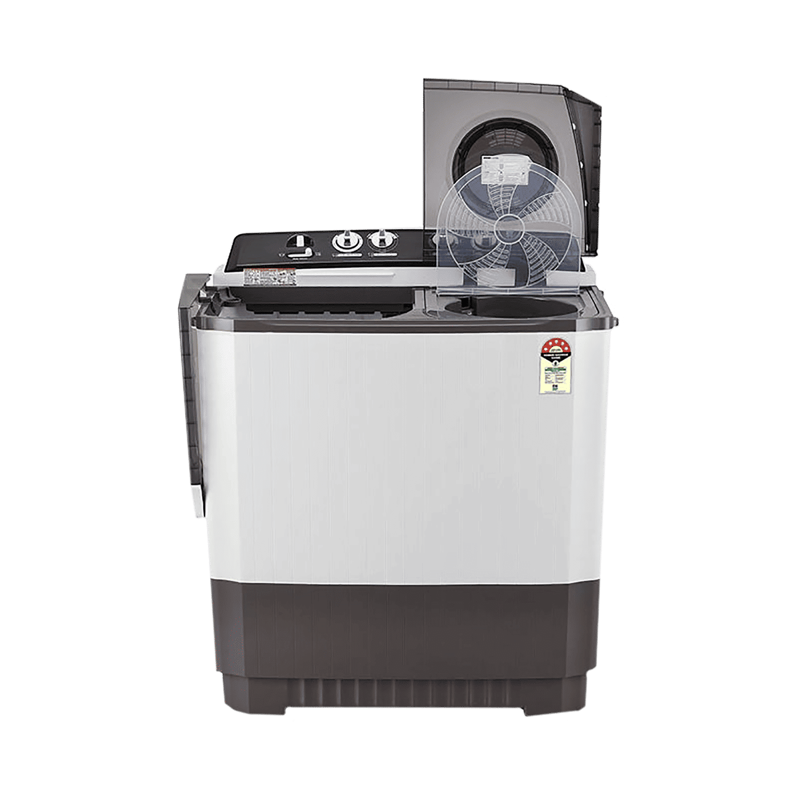 LG 9.5 kg 5 Star Semi Automatic Washing Machine with Roller Jet Pulsator (P955ASGAZ.ADGQEIL, Dark Grey)_10