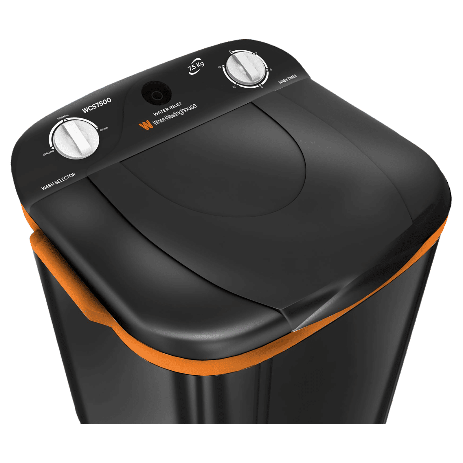 White Westinghouse 7.5 kg Semi Automatic Washer with Pulsator Washing Technique (WCS7500, Grey) White Westinghouse 7.5 kg Semi Automatic Washer with Pulsator Washing Technique (WCS7500, Grey)_12