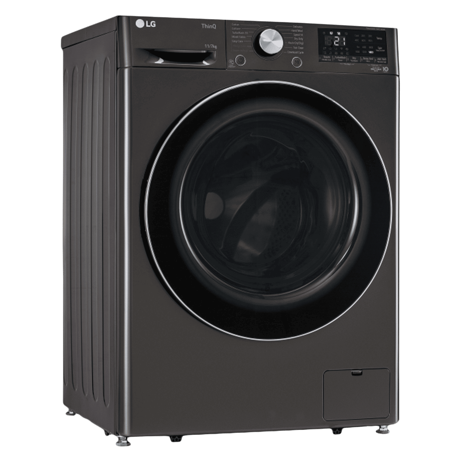 LG Vivace 11 kg/7 kg 5 Star Fully Automatic Front Load Washer Dryer Combo (AI Direct Drive Technology, FHD1107STB.ABLQEIL, Black VCM)_4