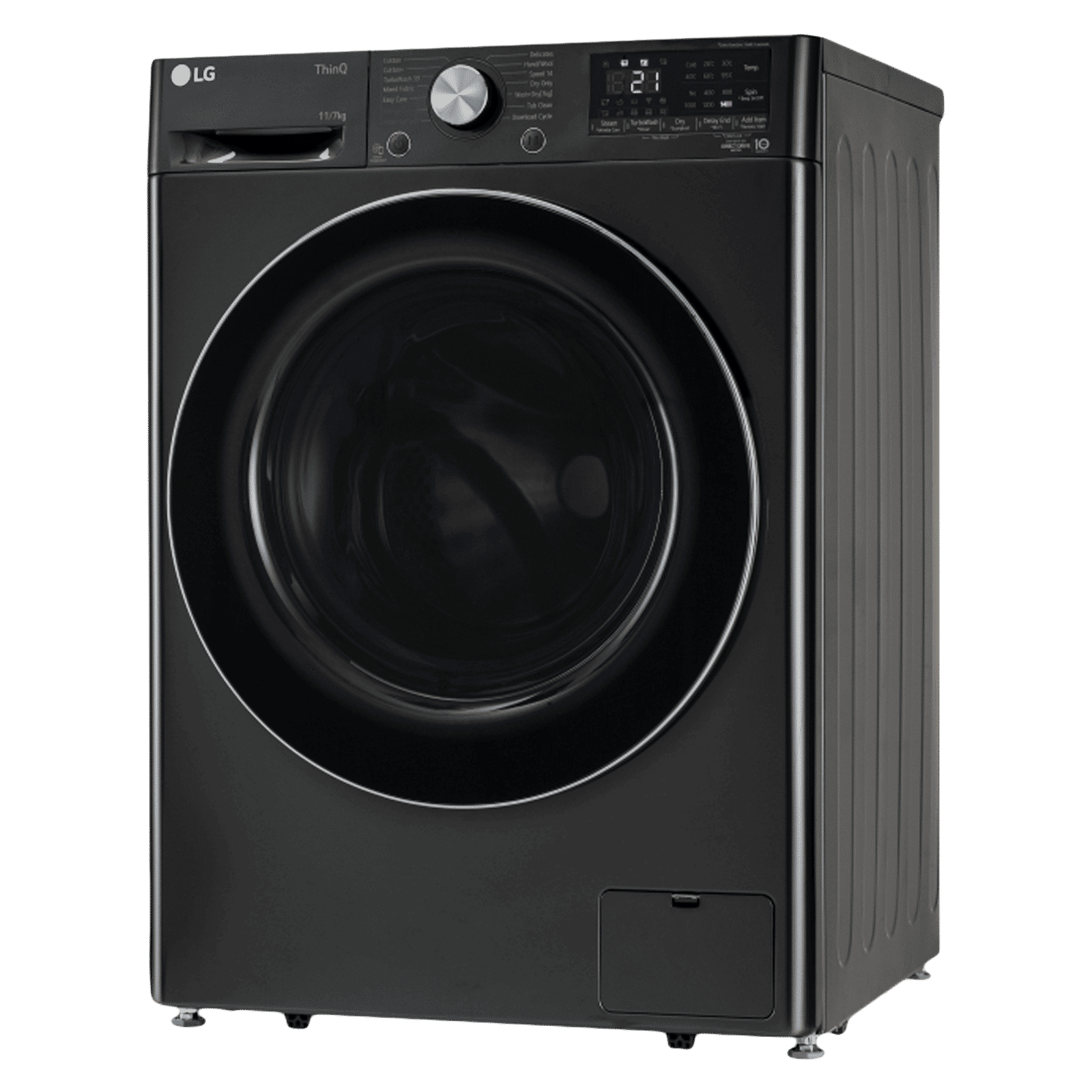 LG Vivace 11 kg/7 kg 5 Star Fully Automatic Front Load Washer Dryer Combo (AI Direct Drive Technology, FHD1107STB.ABLQEIL, Black VCM)_5