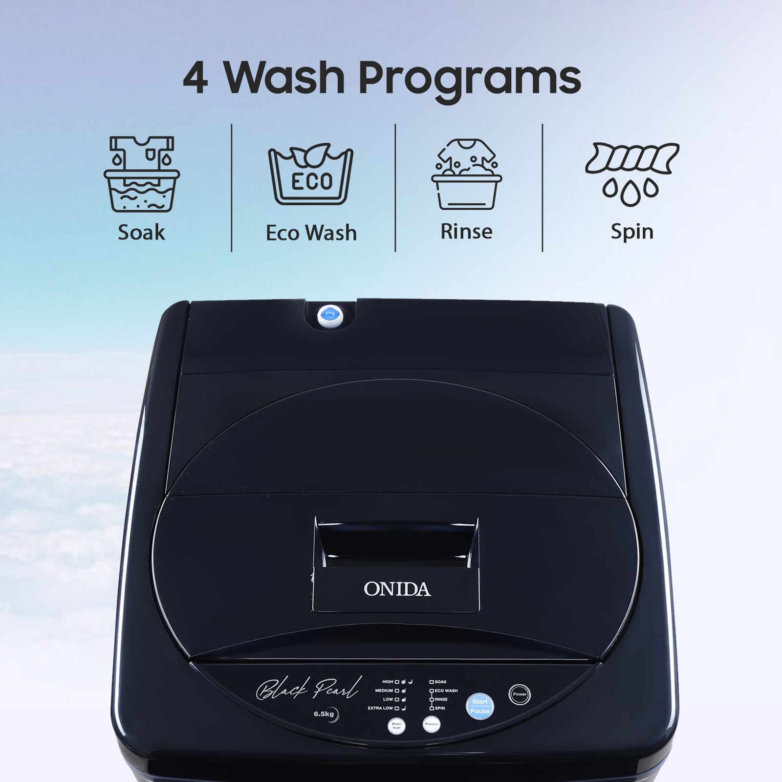 ONIDA 6.5 kg 5 Star Fully Automatic Top Load Washing Machine (T65CDN, Bubble Drum Technology, Black)_12