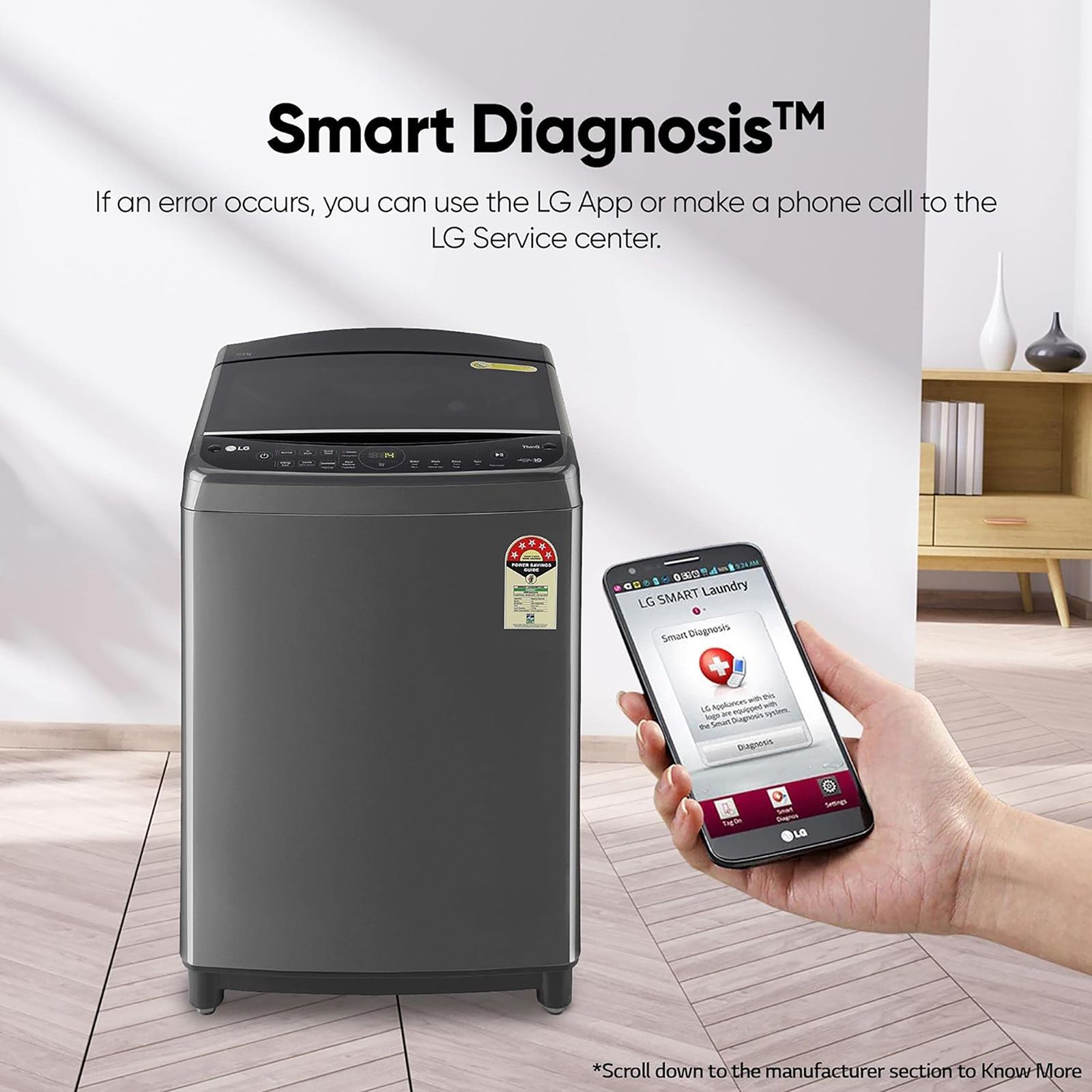 LG 11 kg 5 Star Inverter Fully Automatic Top Load Washing Machine (THD11SWM.ABMQEIL, AI Direct Drive, Middle Black)_12