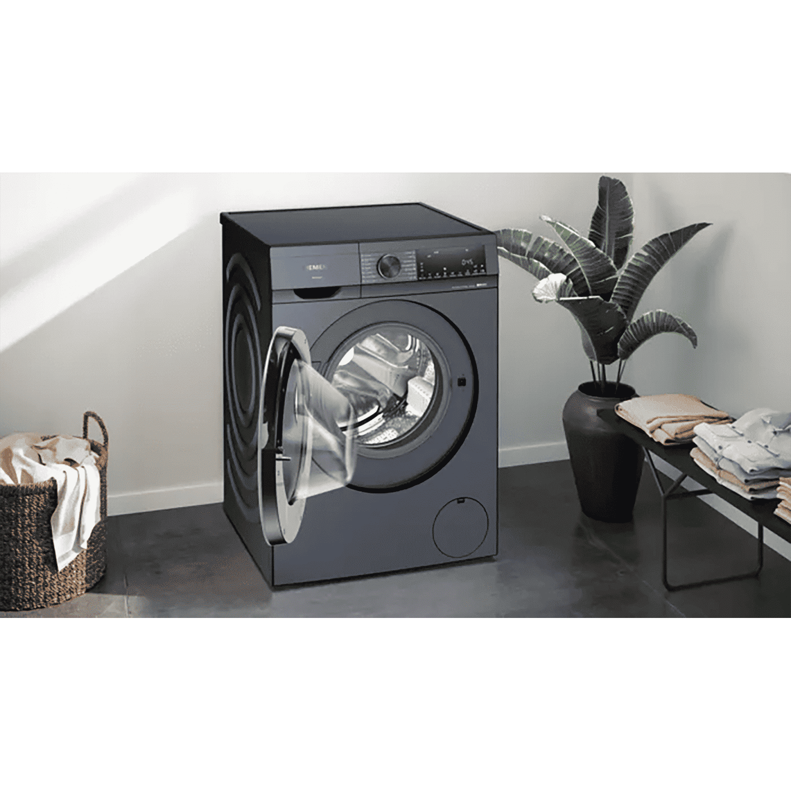 SIEMENS 10.5 kg/6 kg Fully Automatic Front Load Washer Dryer Combo (Multiple Water Protection, WNE4A2UPIN, Dark Blue)_8