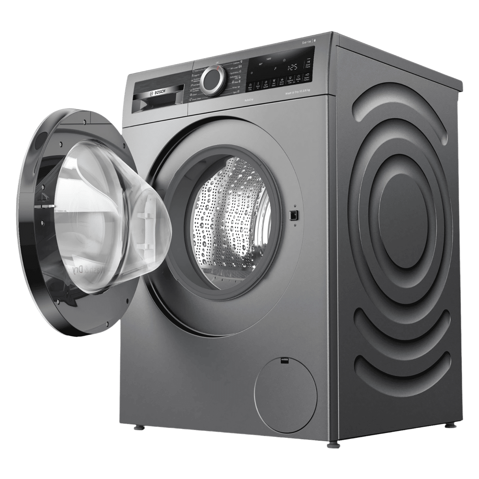 BOSCH 10.5/6 kg 5 Star Fully Automatic Front Load Washer Dryer(Series 6, WNA2E4U1IN, In-built Heater, Grey) BOSCH 10.5/6 kg 5 Star Fully Automatic Front Load Washer Dryer(Series 6, WNA2E4U1IN, In-built Heater, Grey)_12