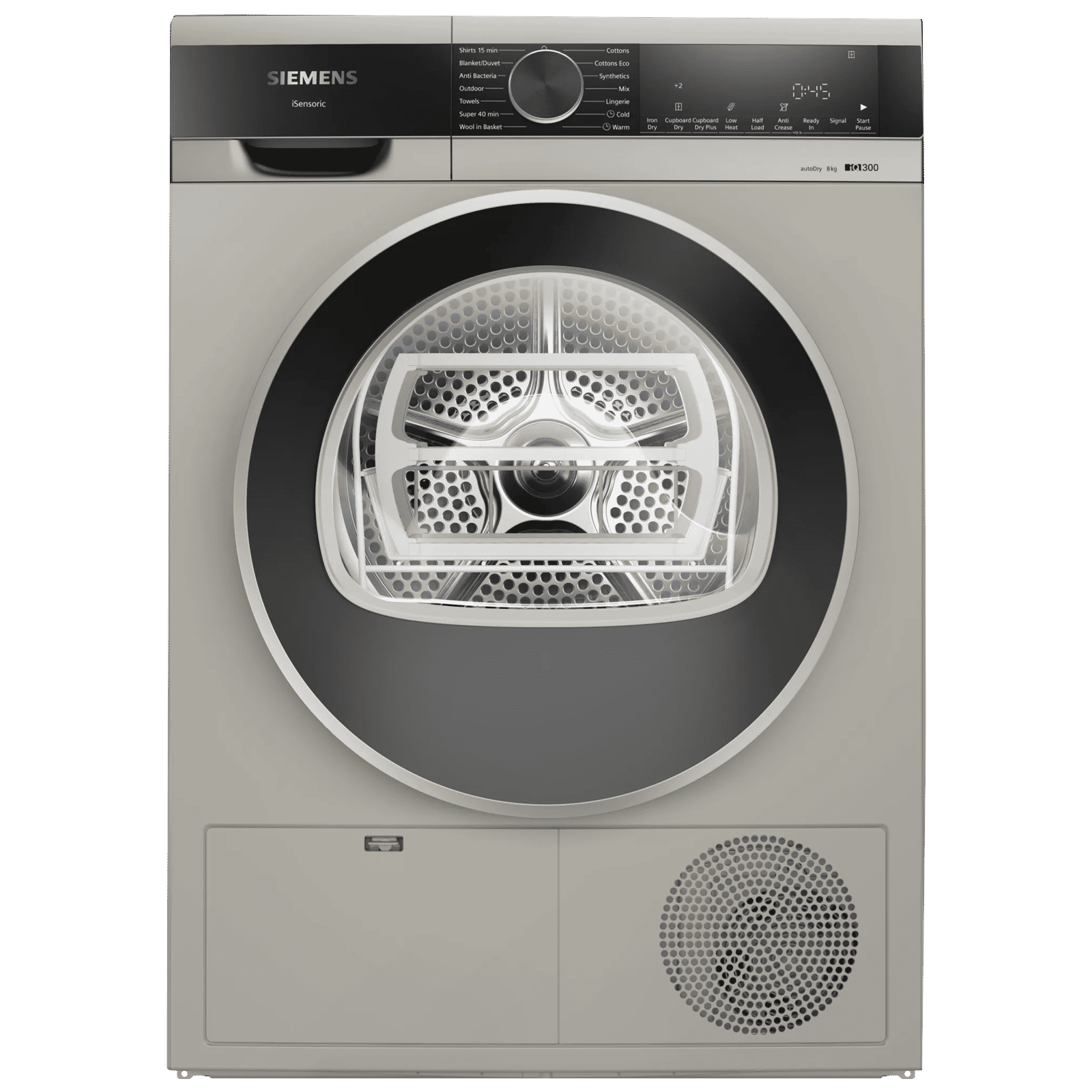 SIEMENS iQ300 8 kg Fully Automatic Front Load Dryer (AutoDry Technology, WP31G208IN, Silver Inox)_1
