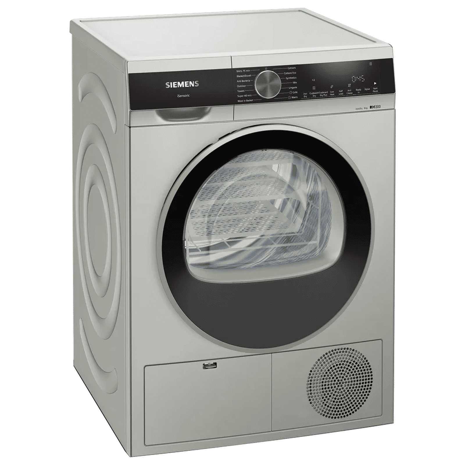 SIEMENS iQ300 8 kg Fully Automatic Front Load Dryer (AutoDry Technology, WP31G208IN, Silver Inox)_5