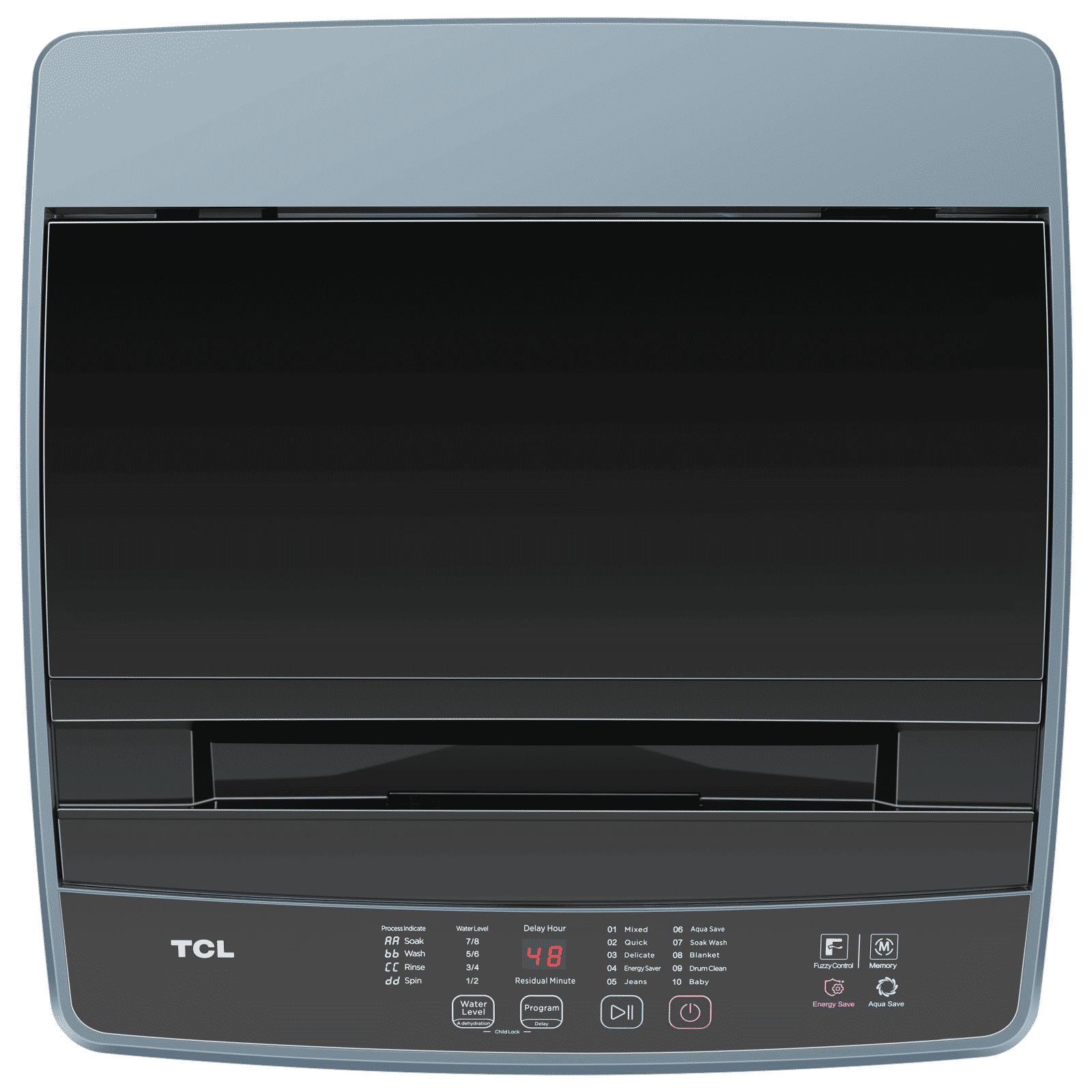 TCL 6 kg 5 Star Fully Automatic Top Load Washing Machine (F103, F3060TLG, Pulsator Rotate, Dark Grey) TCL 6 kg 5 Star Fully Automatic Top Load Washing Machine (F103, F3060TLG, Pulsator Rotate, Dark Grey)_4
