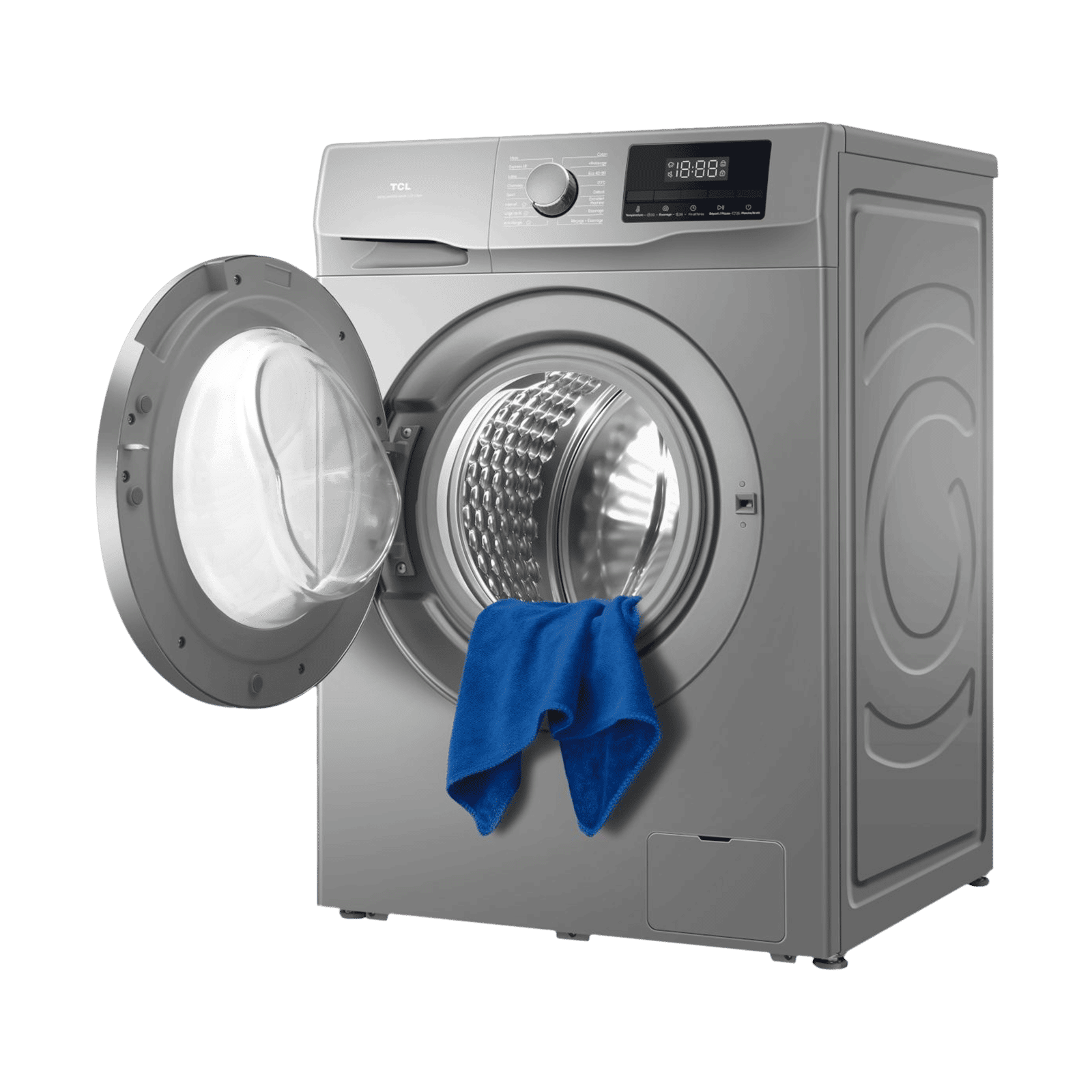 TCL 7.5 kg 5 Star Fully Automatic Front Load Washing Machine (P061, P6075FLS, BLDC Inverter Motor, Dark Silver)_9