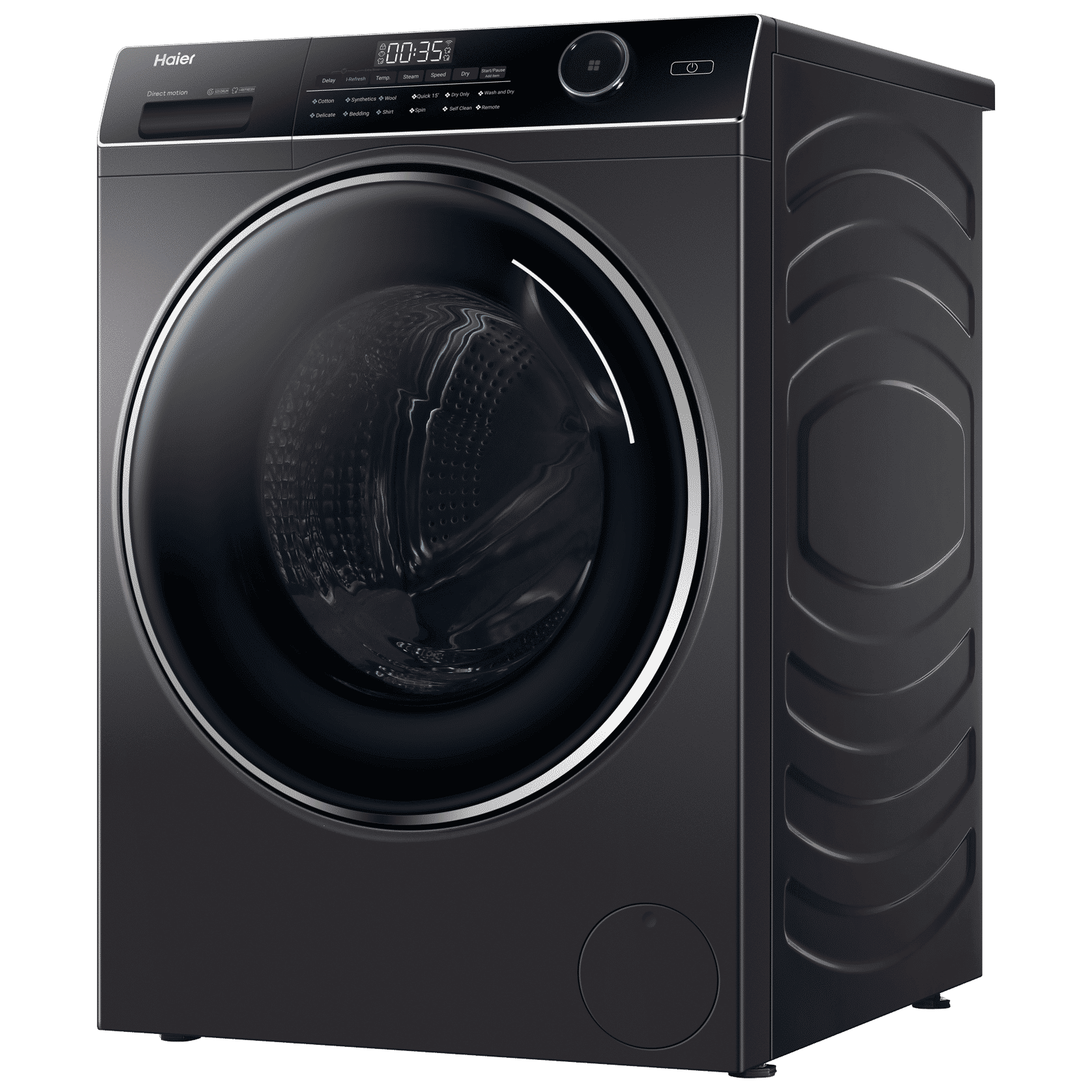 Haier 10.5/7 kg 5 Star Fully Automatic Front Load Washer Dryer(HWD105-B14959S8U1, Direct Motion Motor, Dark Jade Silver)_6