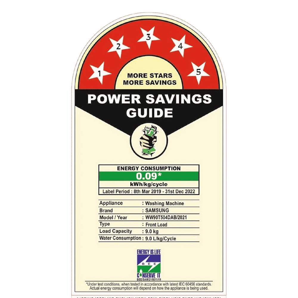 SAMSUNG 9 kg 5 Star Inverter Fully Automatic Front Load Washing Machine (WW90T504DAB1TL, Eco Bubble Technology, Black Caviar) SAMSUNG 9 kg 5 Star Inverter Fully Automatic Front Load Washing Machine (WW90T504DAB1TL, Eco Bubble Technology, Black Caviar)_16