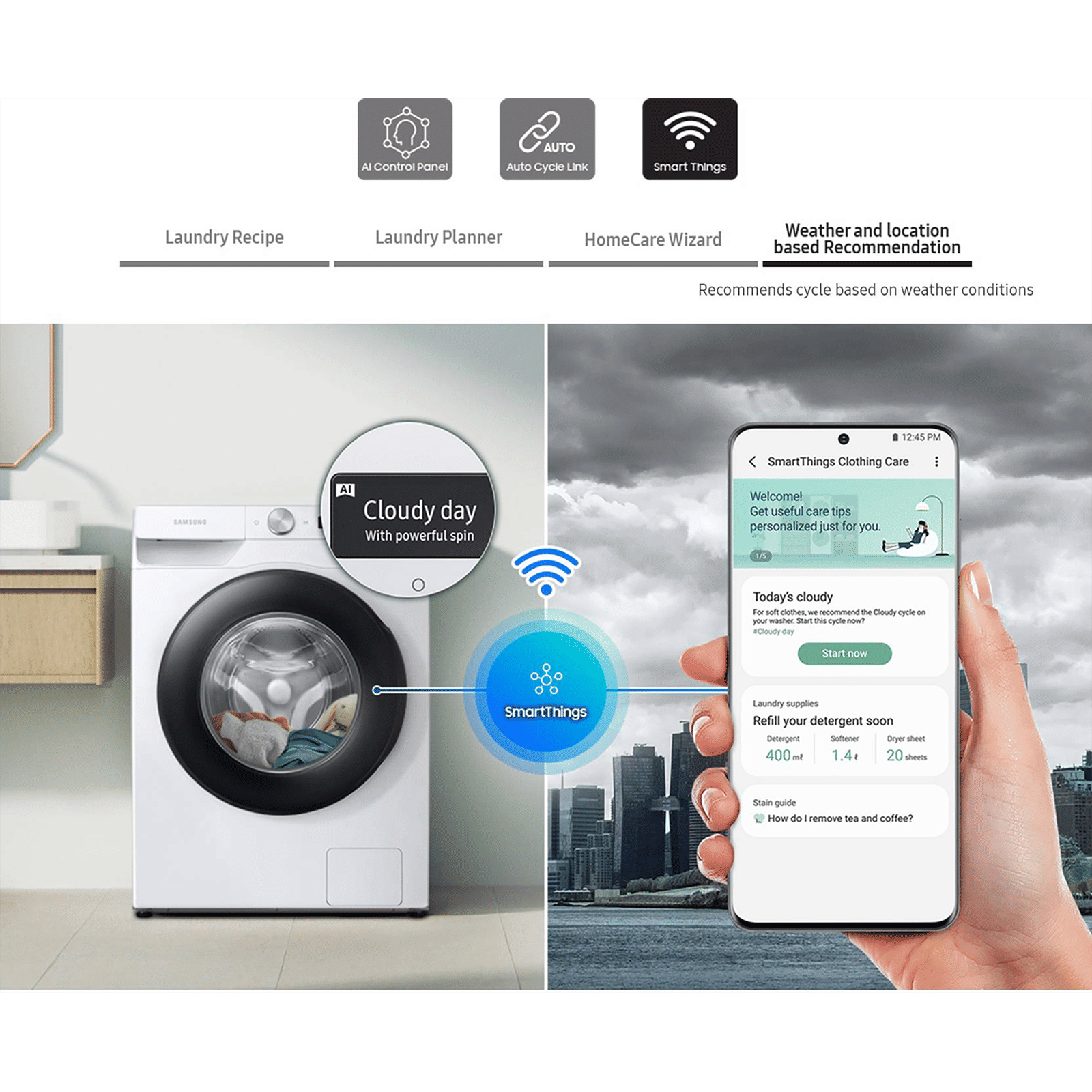 SAMSUNG 9 kg 5 Star Inverter Fully Automatic Front Load Washing Machine (WW90T504DAB1TL, Eco Bubble Technology, Black Caviar) SAMSUNG 9 kg 5 Star Inverter Fully Automatic Front Load Washing Machine (WW90T504DAB1TL, Eco Bubble Technology, Black Caviar)_18