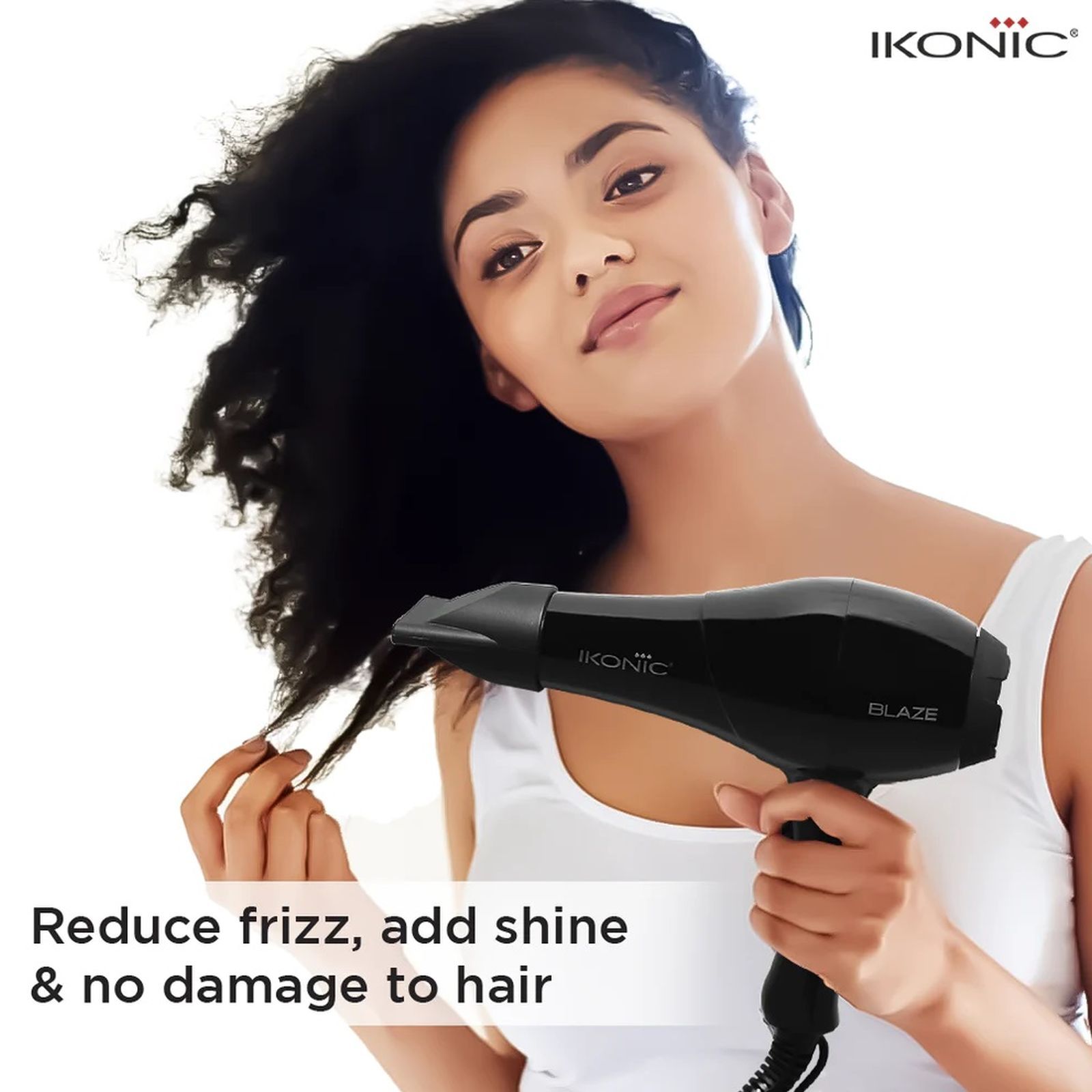 Ikonic Blaze Hair Dryer with 3 Heat Settings (Overheat Protection, Black)_4