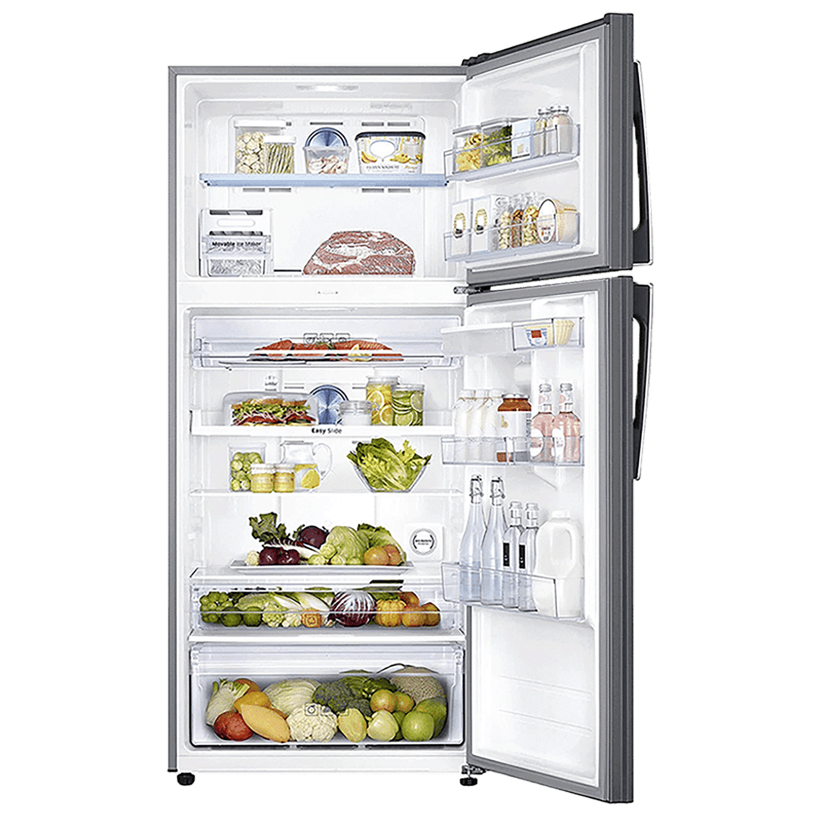 SAMSUNG 523 Litres 2 Star Frost Free Double Door Convertible Refrigerator with Water Dispenser (RT54K6558SL/TL, Real Stainless)_5