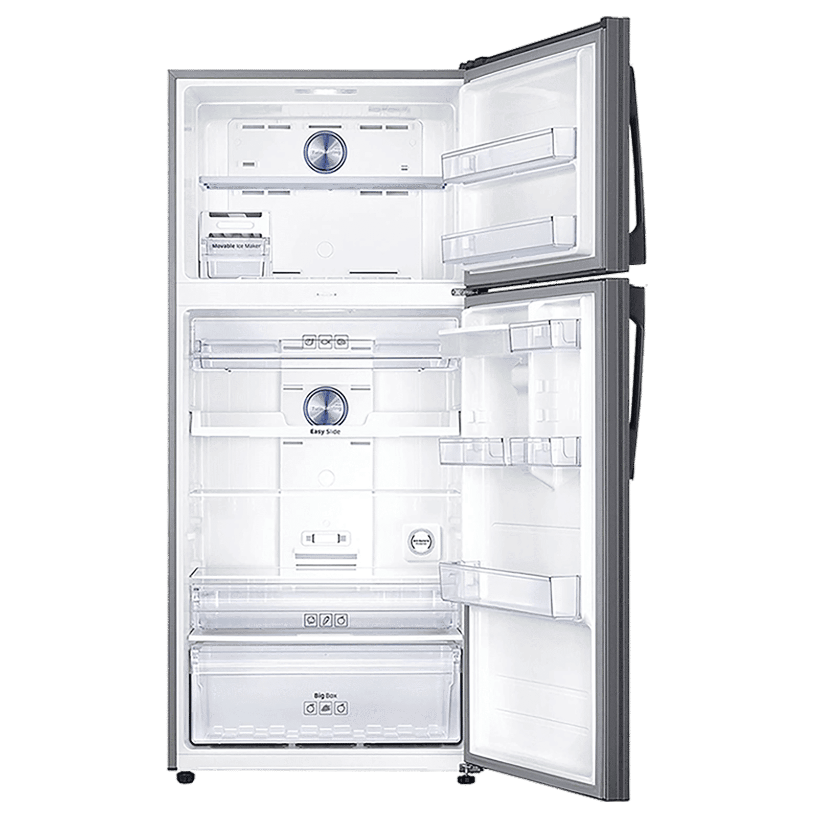 SAMSUNG 523 Litres 2 Star Frost Free Double Door Convertible Refrigerator with Water Dispenser (RT54K6558SL/TL, Real Stainless)_6