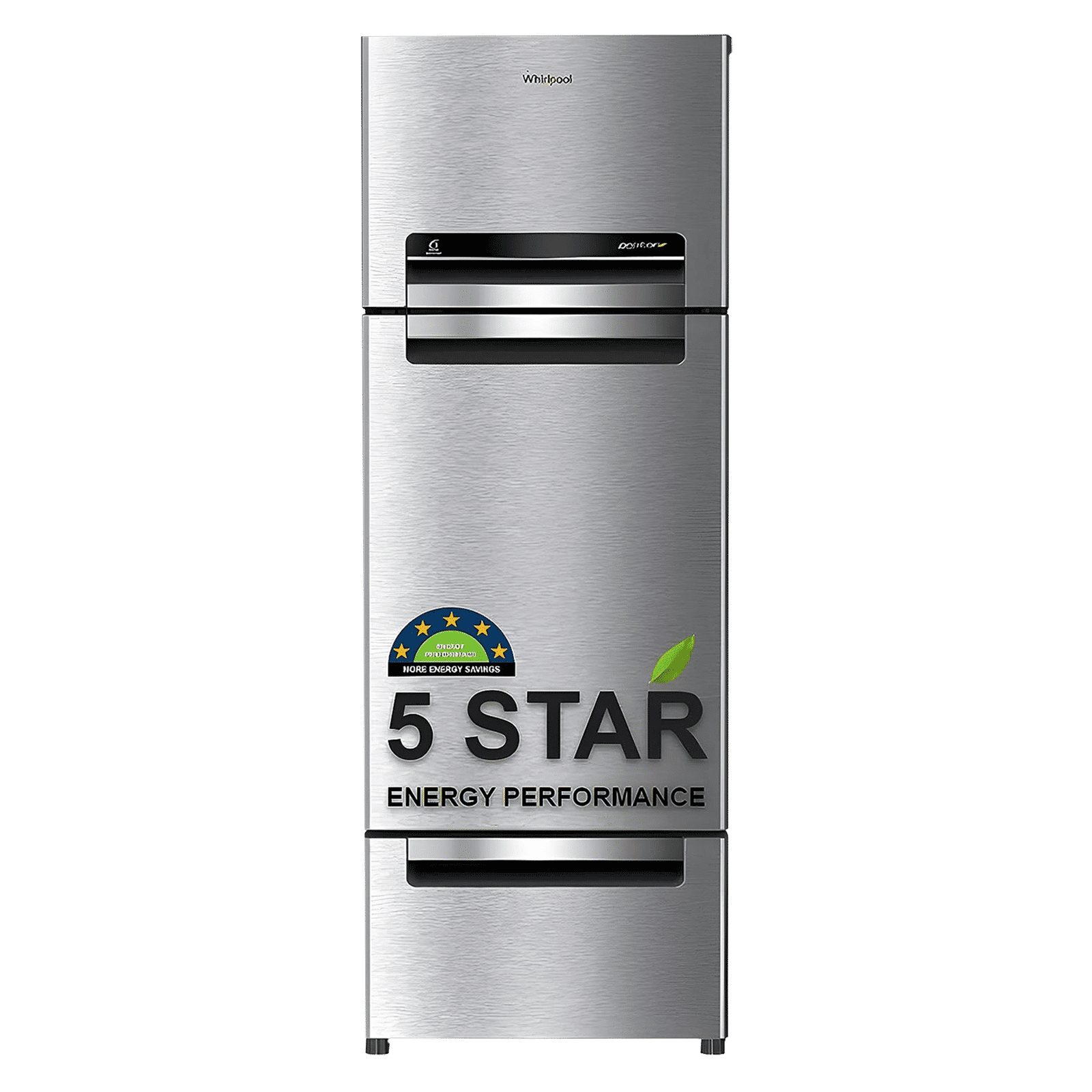 Whirlpool Protton 215 Litres Frost Free Triple Door Refrigerator with 6th Sense ActiveFresh Technology (20807, Alpha Steel)_1