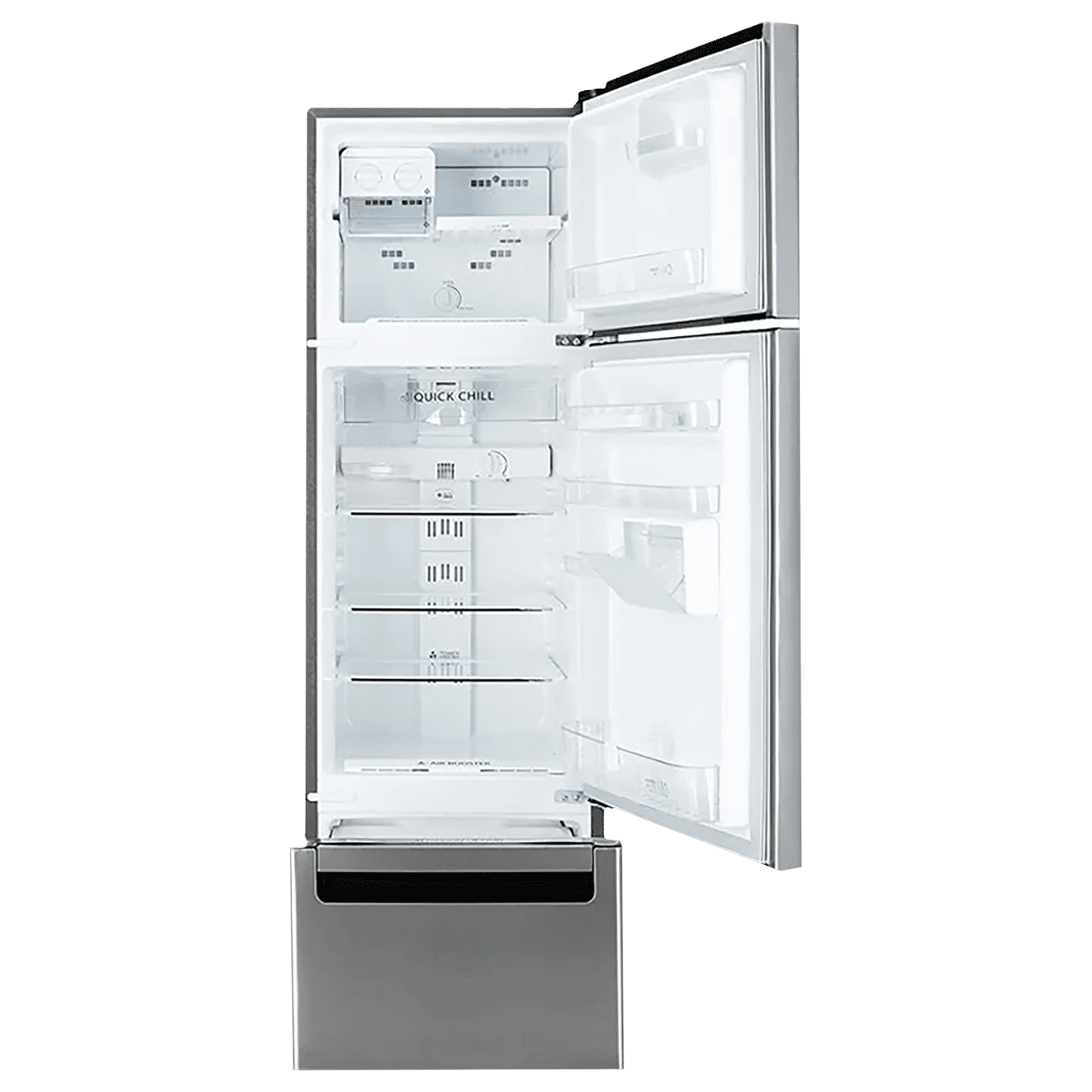 Whirlpool Protton 215 Litres Frost Free Triple Door Refrigerator with 6th Sense ActiveFresh Technology (20807, Alpha Steel)_6