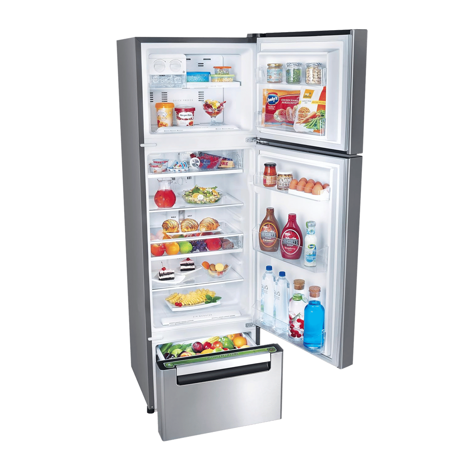 Whirlpool Protton 215 Litres Frost Free Triple Door Refrigerator with 6th Sense ActiveFresh Technology (20807, Alpha Steel)_7