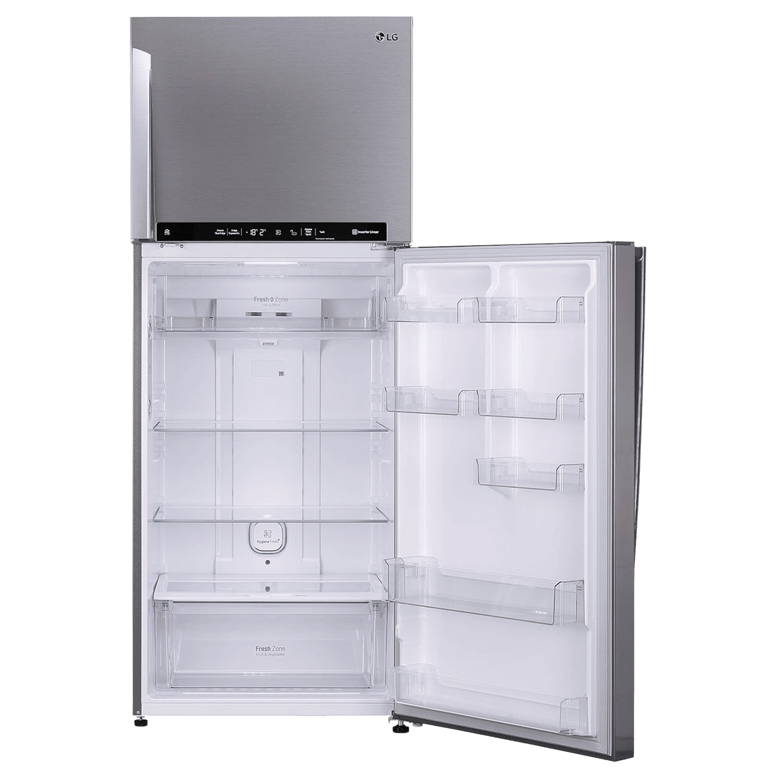 LG 446 Litres 2 Star Frost Free Double Door Smart Wi-Fi Enabled Refrigerator with Door Cooling Plus Technology (GL-T502FPZU, Shiny Steel) LG 446 Litres 2 Star Frost Free Double Door Smart Wi-Fi Enabled Refrigerator with Door Cooling Plus Technology (GL-T502FPZU, Shiny Steel)_13