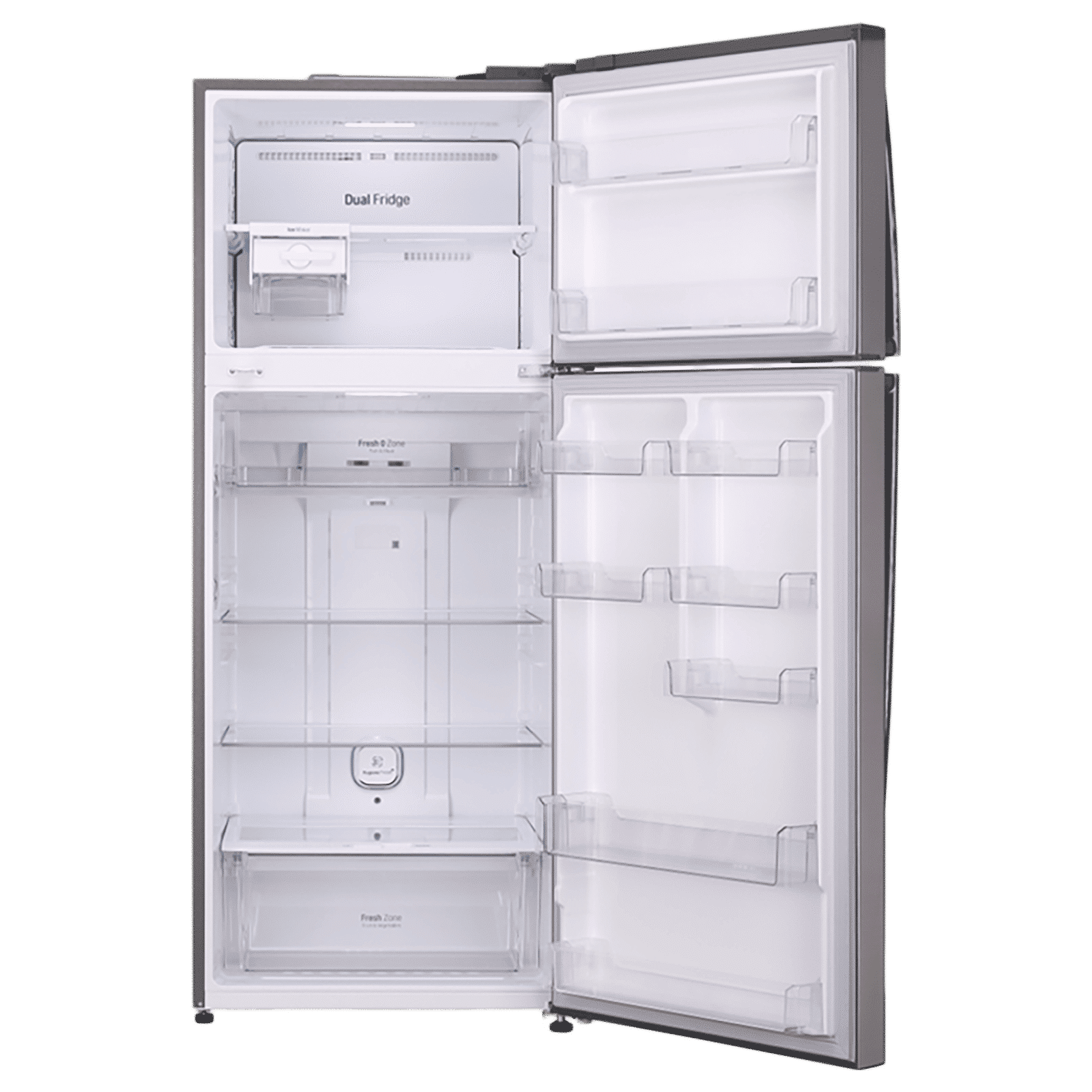 LG 446 Litres 2 Star Frost Free Double Door Smart Wi-Fi Enabled Refrigerator with Door Cooling Plus Technology (GL-T502FPZU, Shiny Steel) LG 446 Litres 2 Star Frost Free Double Door Smart Wi-Fi Enabled Refrigerator with Door Cooling Plus Technology (GL-T502FPZU, Shiny Steel)_6