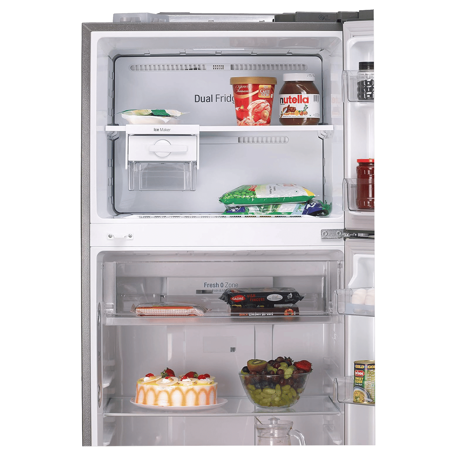 LG 446 Litres 2 Star Frost Free Double Door Smart Wi-Fi Enabled Refrigerator with Door Cooling Plus Technology (GL-T502FPZU, Shiny Steel) LG 446 Litres 2 Star Frost Free Double Door Smart Wi-Fi Enabled Refrigerator with Door Cooling Plus Technology (GL-T502FPZU, Shiny Steel)_7