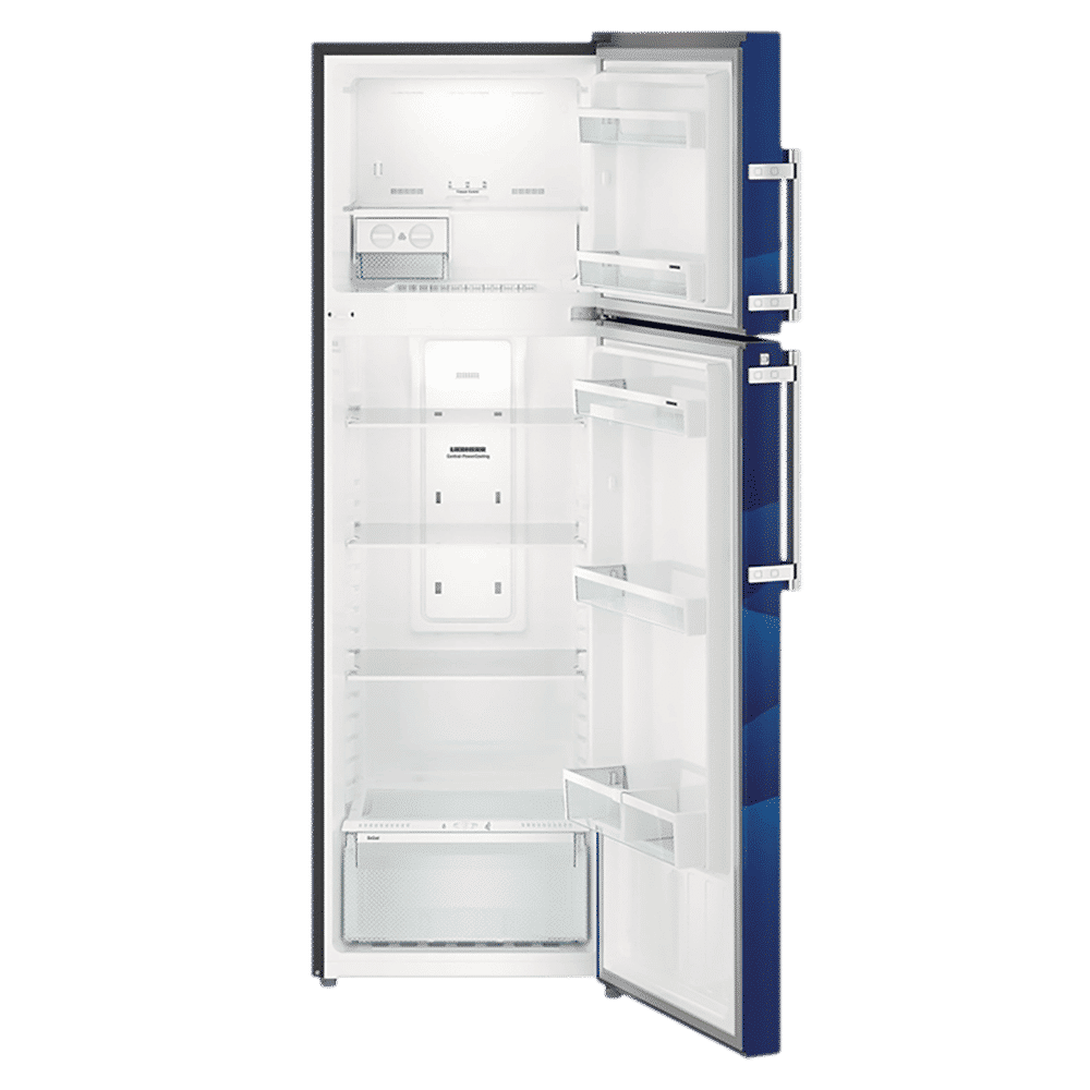LIEBHERR 346 Litres 4 Star Frost Free Double Door Refrigerator with Central Power Cooling (TCb 3520, Blue Landscape)_4