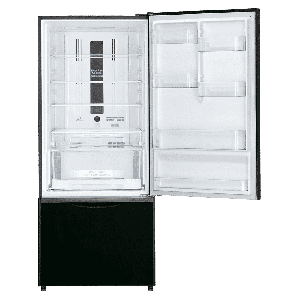 HITACHI 525 Litres 2 Star Frost Free Double Door Bottom Mount Refrigerator with Eco Thermo Sensor (R-B570PND7, Glass Black)_4