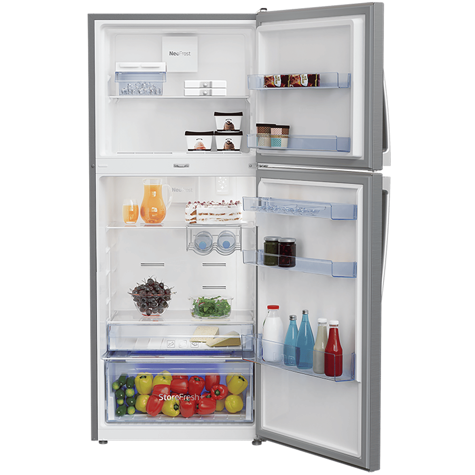 VOLTAS beko 432 Litres 2 Star Frost Free Double Door Refrigerator with Neo Frost Dual Cooling (RFF463IF, Silver) VOLTAS beko 432 Litres 2 Star Frost Free Double Door Refrigerator with Neo Frost Dual Cooling (RFF463IF, Silver)_10