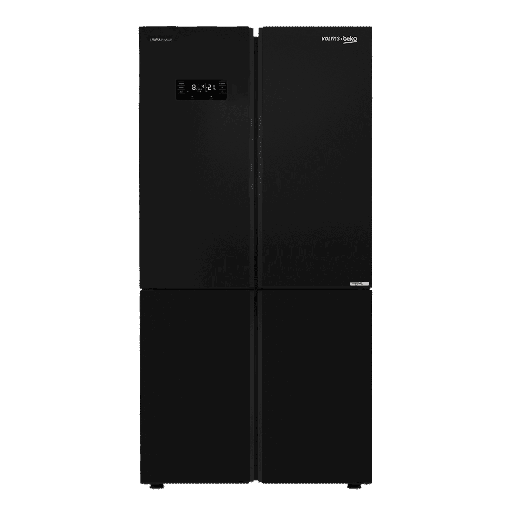 VOLTAS beko 626 Litres Frost Free Side by Side Refrigerator with Neo Frost Dual Cooling (RSB64GF, Glass Black) VOLTAS beko 626 Litres Frost Free Side by Side Refrigerator with Neo Frost Dual Cooling (RSB64GF, Glass Black)_1