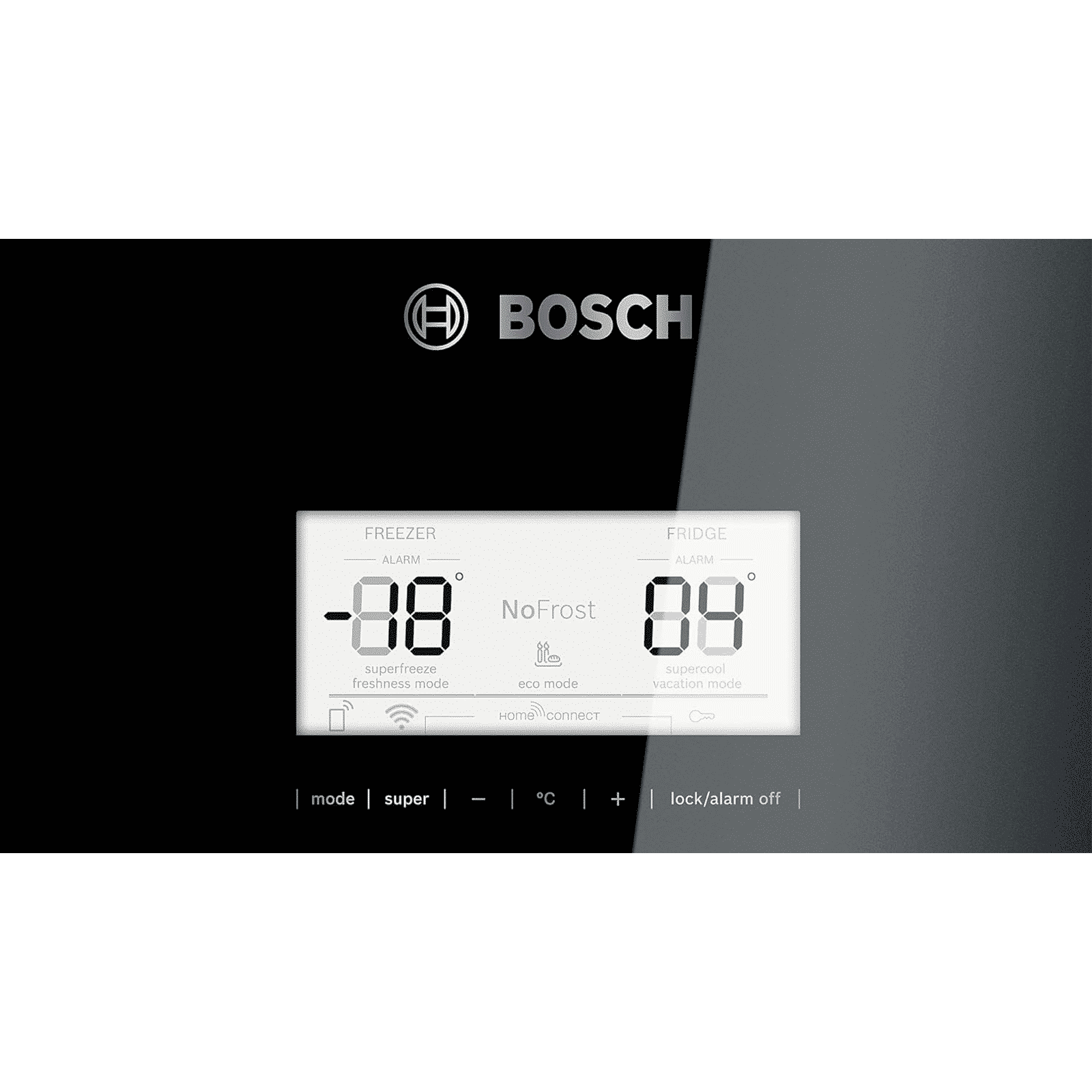 BOSCH Serie 6 559 Litres 2 Star Frost Free Double Door Bottom Mount Refrigerator with Temperature Display (KGN56LB41I, Black) BOSCH Serie 6 559 Litres 2 Star Frost Free Double Door Bottom Mount Refrigerator with Temperature Display (KGN56LB41I, Black)_8