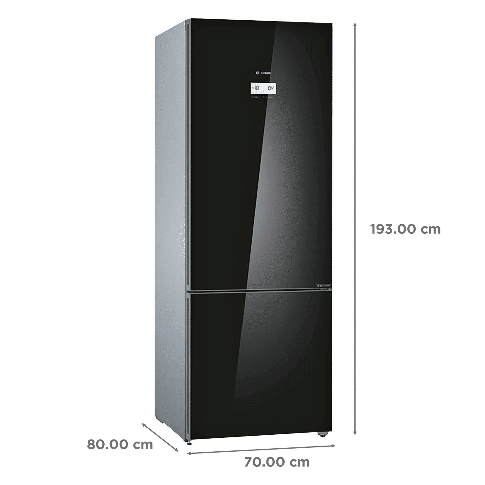 BOSCH Serie 6 559 Litres 2 Star Frost Free Double Door Bottom Mount Refrigerator with Temperature Display (KGN56LB41I, Black) BOSCH Serie 6 559 Litres 2 Star Frost Free Double Door Bottom Mount Refrigerator with Temperature Display (KGN56LB41I, Black)_3