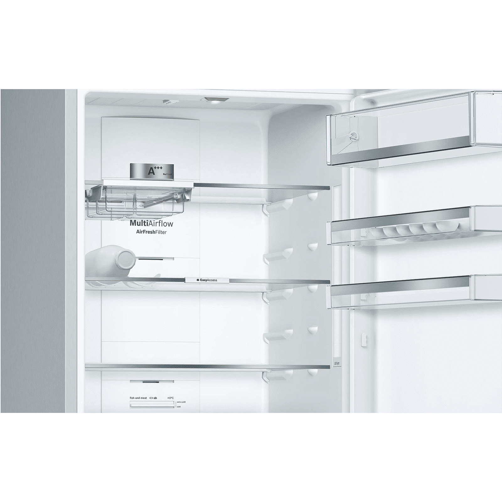 BOSCH Serie 6 559 Litres 2 Star Frost Free Double Door Bottom Mount Refrigerator with Temperature Display (KGN56LB41I, Black) BOSCH Serie 6 559 Litres 2 Star Frost Free Double Door Bottom Mount Refrigerator with Temperature Display (KGN56LB41I, Black)_5