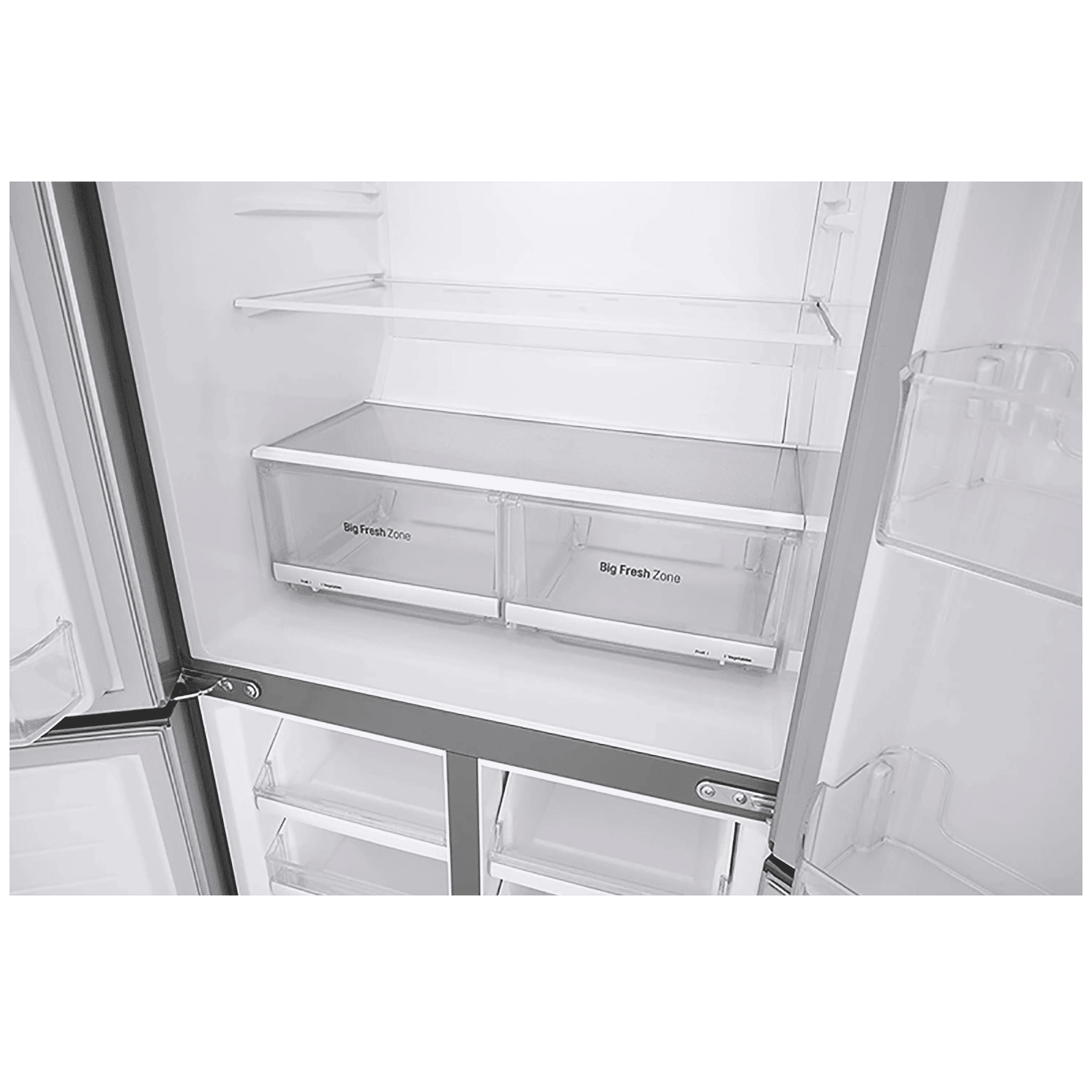 LG 594 Litres Frost Free Side by Side Door Smart Wi-Fi Enabled Refrigerator with Door Cooling Plus Technology (GC-B22FTLPL.APZQEB, Platinum Silver III)_7