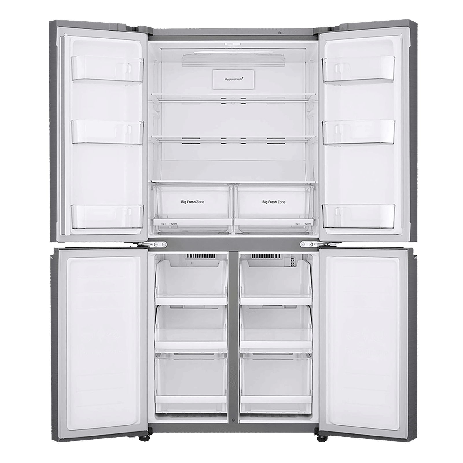 LG 594 Litres Frost Free Side by Side Door Smart Wi-Fi Enabled Refrigerator with Door Cooling Plus Technology (GC-B22FTLPL.APZQEB, Platinum Silver III)_5