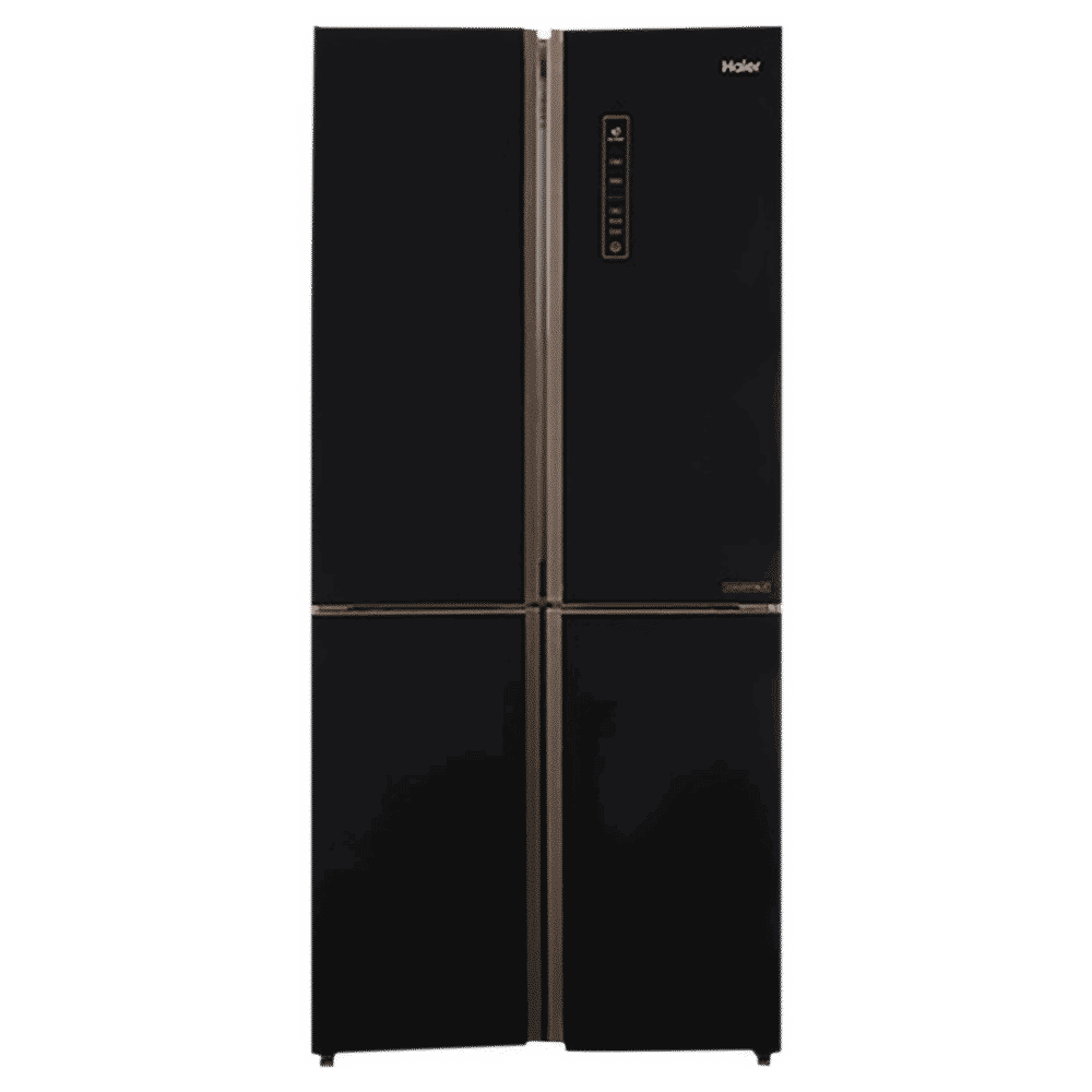 Haier 531 Litres A+ Frost Free French Door Refrigerator with Deo Fresh Technology (HRB-550KG, Black Glass)_1