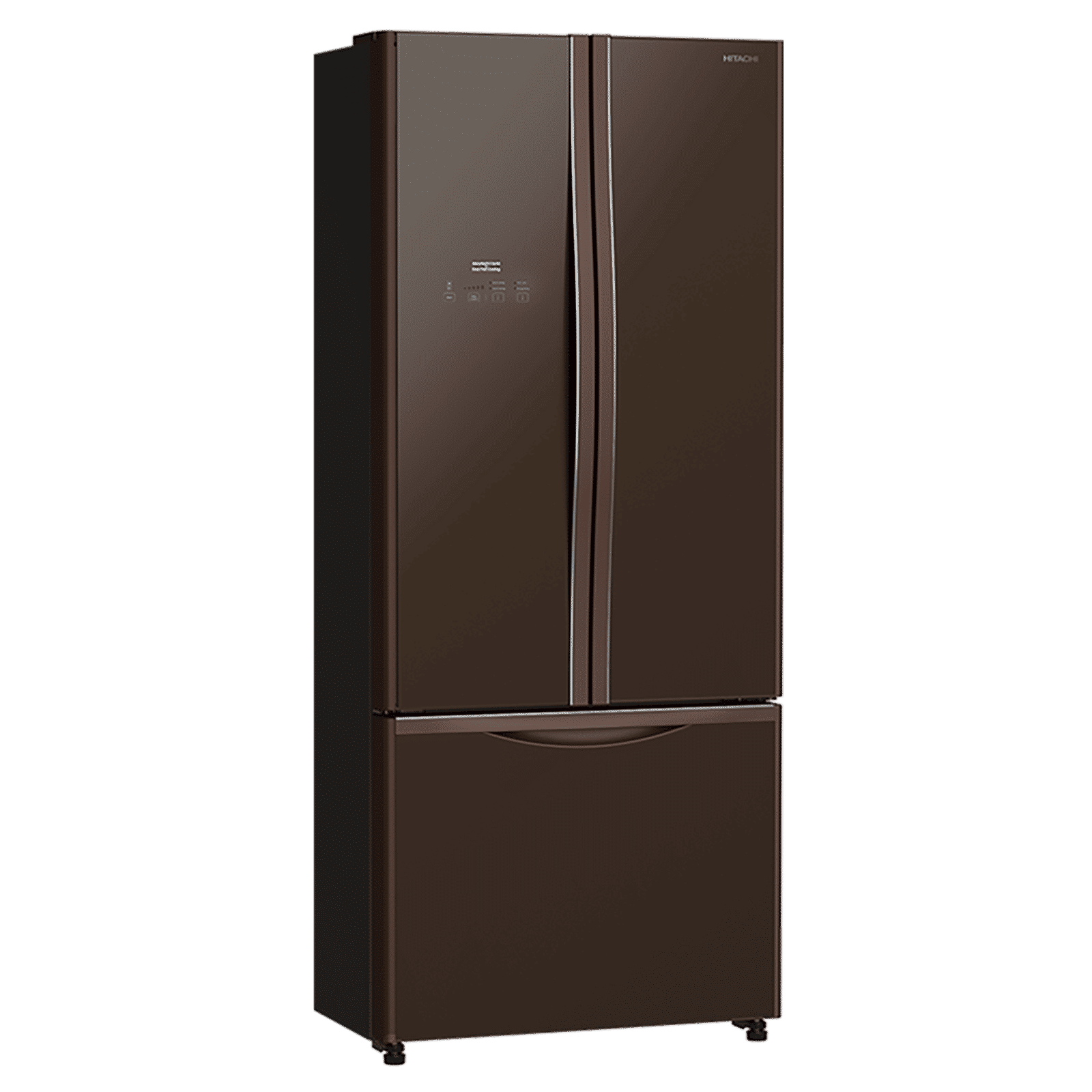 HITACHI 451 Litres 5 Star Frost Free Triple Door Bottom Mount Refrigerator with Dual Fan Cooling (R-WB490PND9, Brown)_11